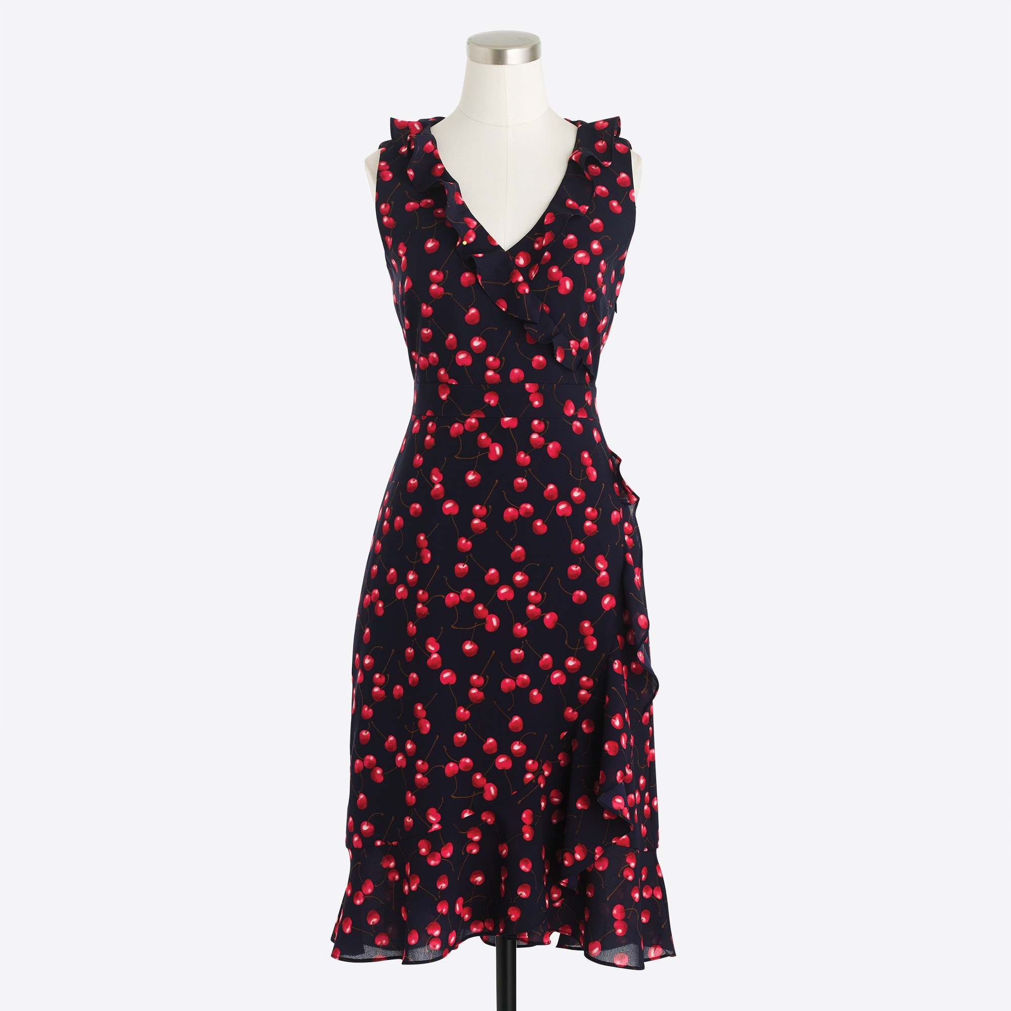 Ruffle wrap dress