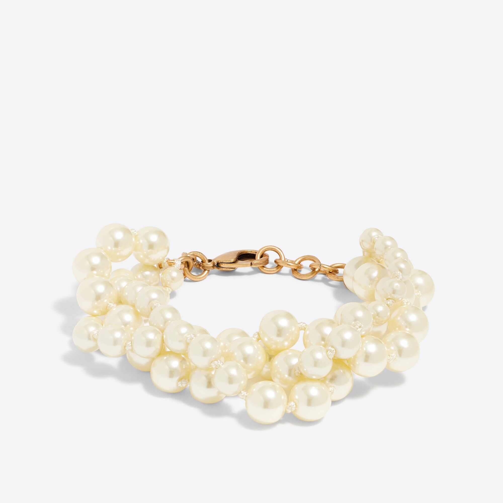 Multi-strand pearl bracelet