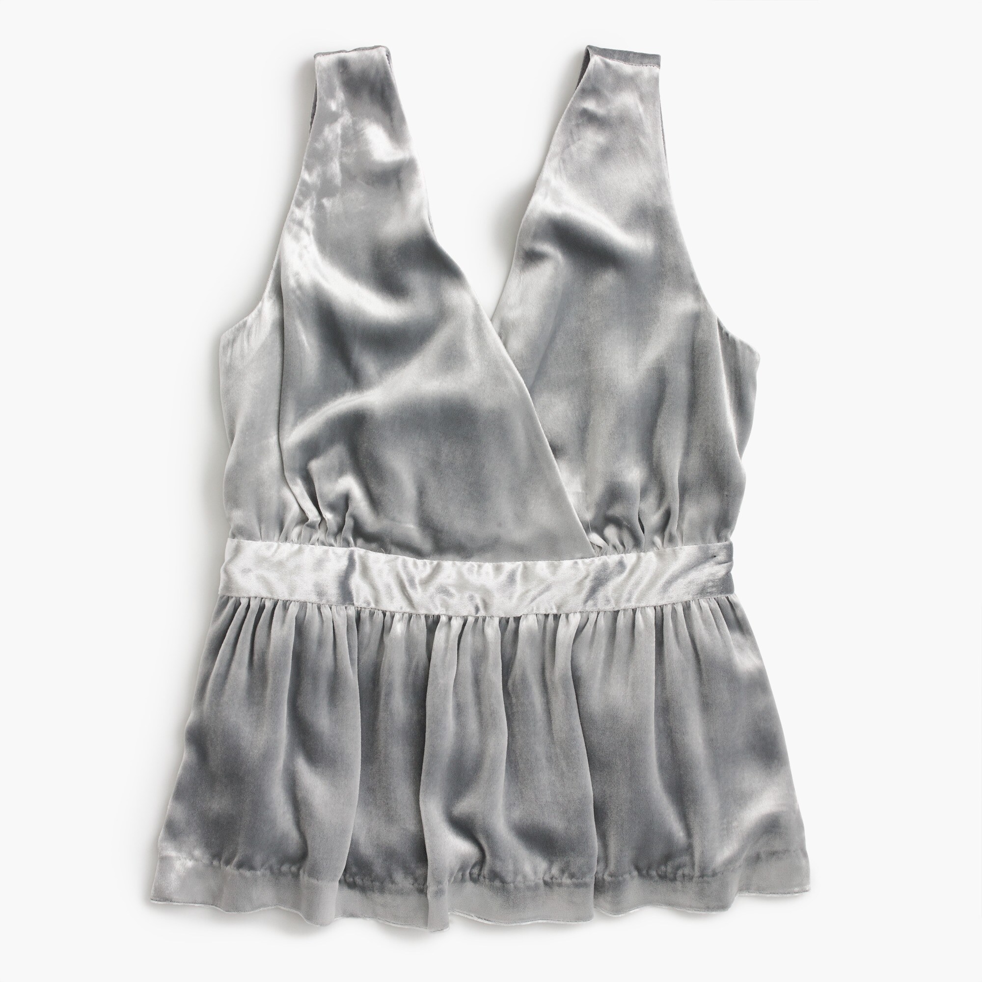 Collection velvet peplum top