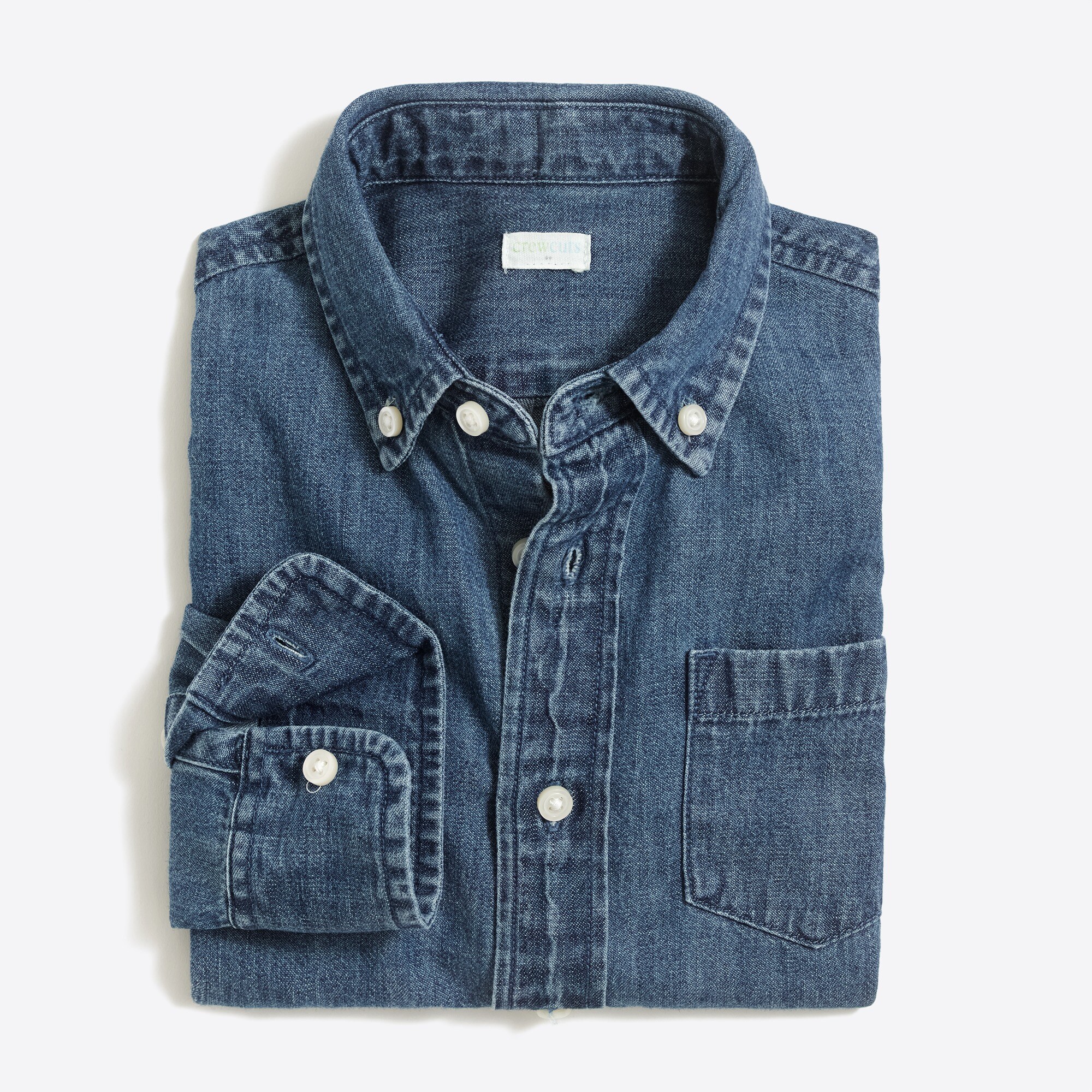 boys' long-sleeve chambray shirt for boys