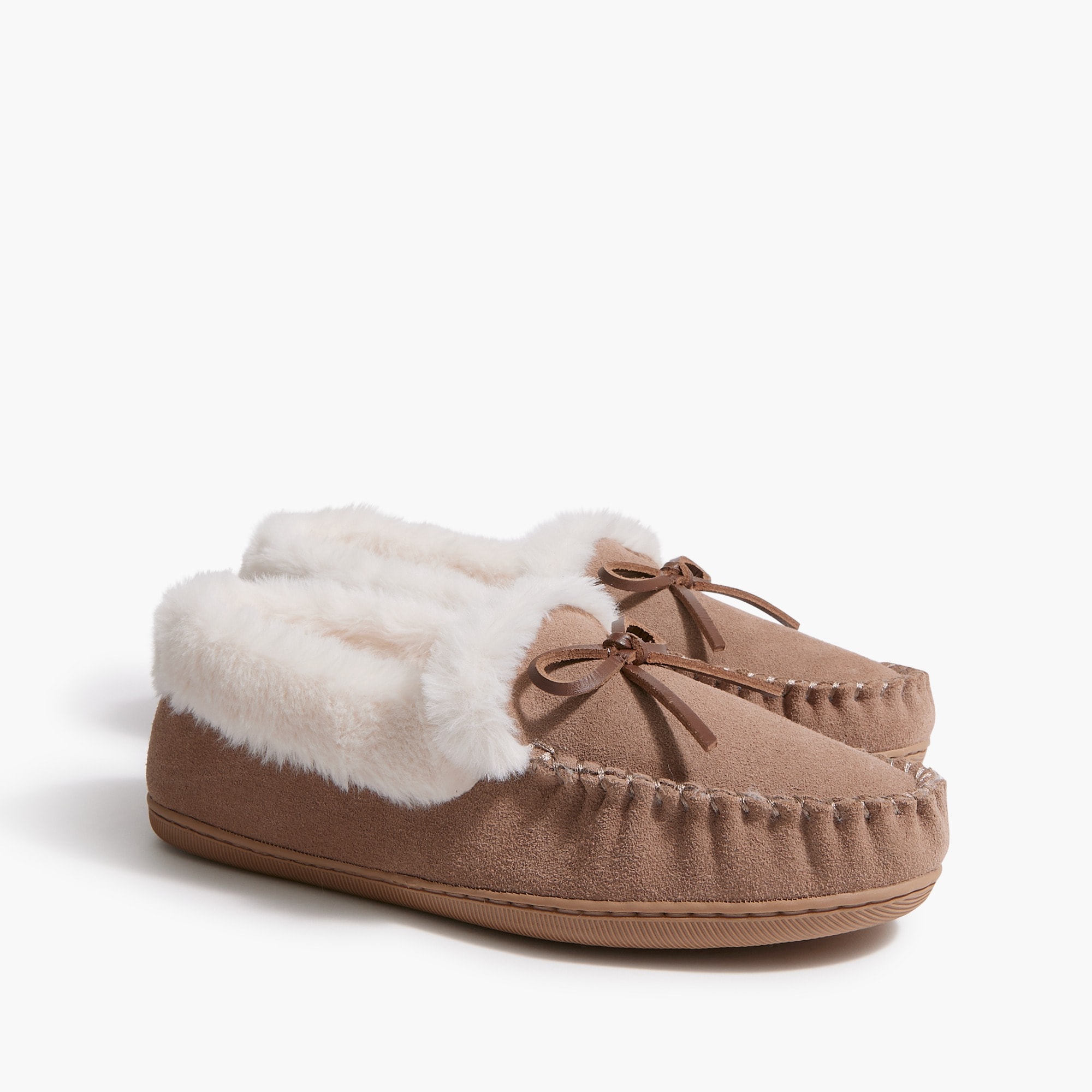 studie høste lidenskab Factory: Suede Faux-shearling Slippers For Women