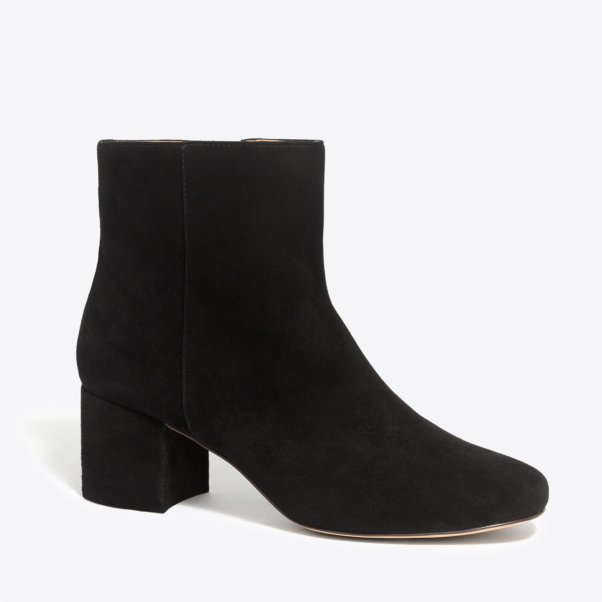 suede block heel bootie for women