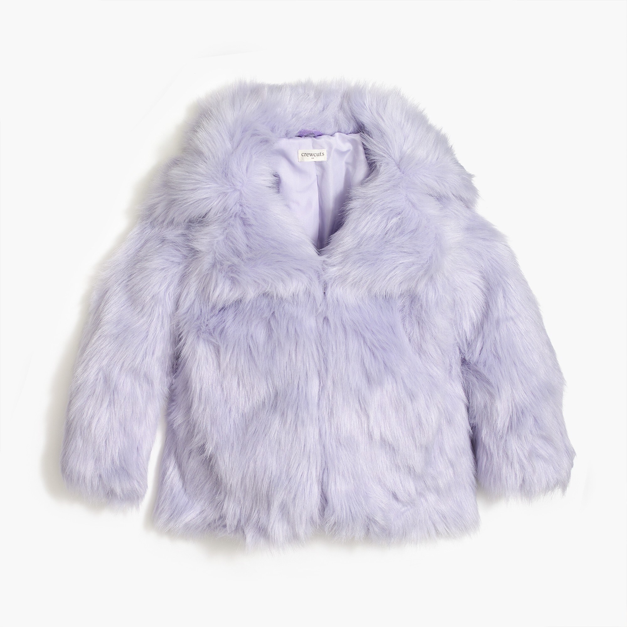 Girls' faux-fur coat