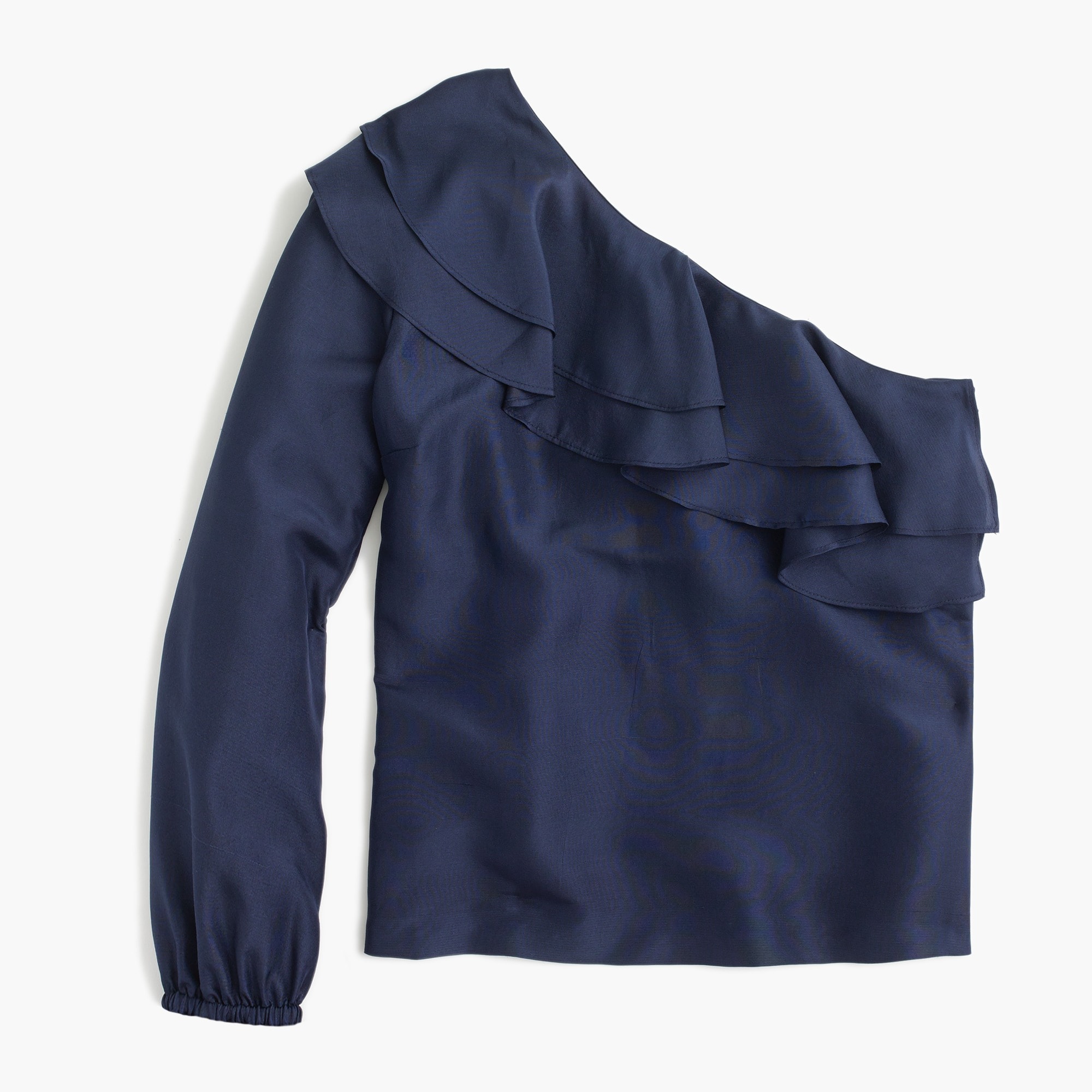 J.Crew Petite Oneshoulder Silk Shantung Top