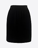 Velvet sidewalk mini skirt
