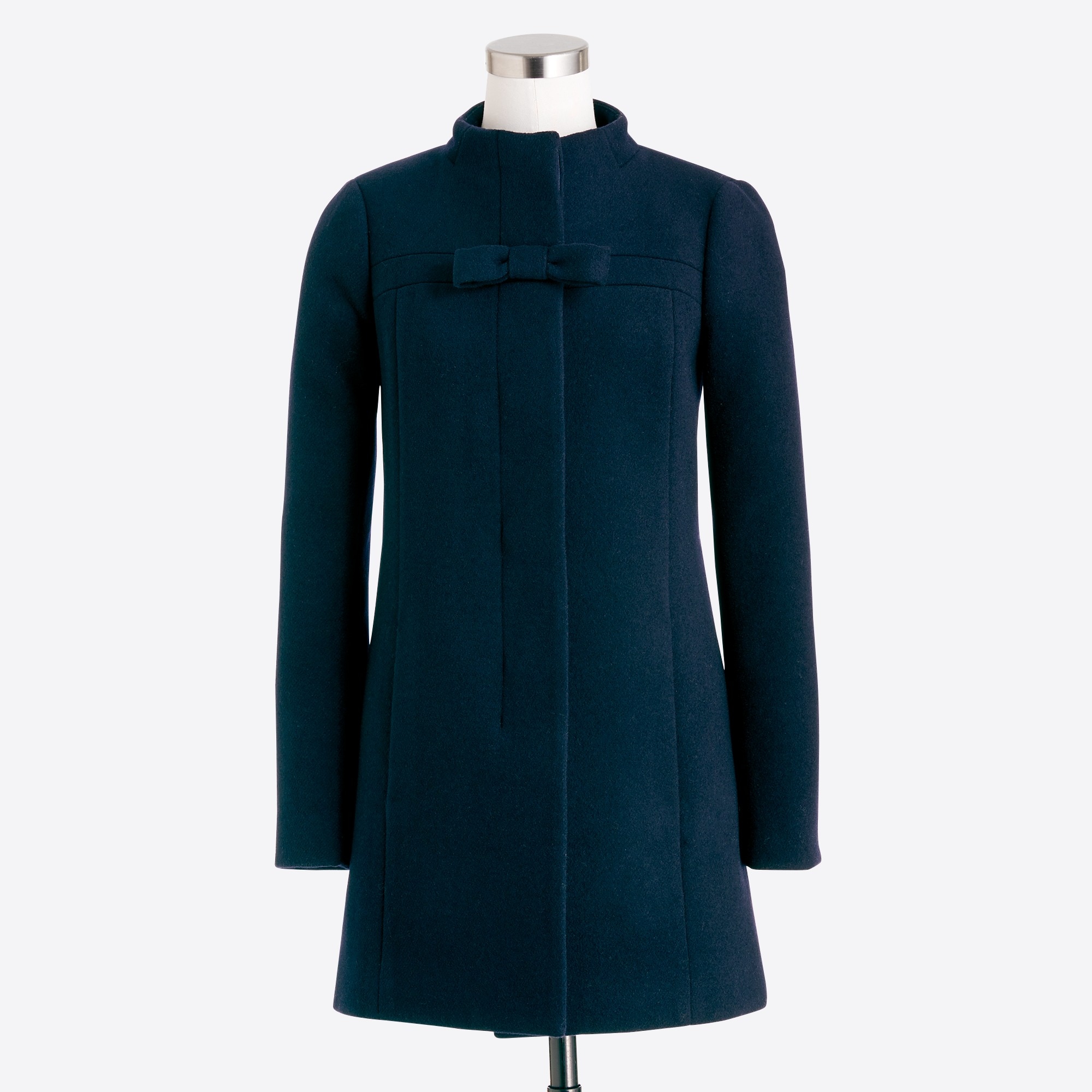 Bow-front coat