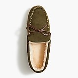 Faux-shearling moccasins