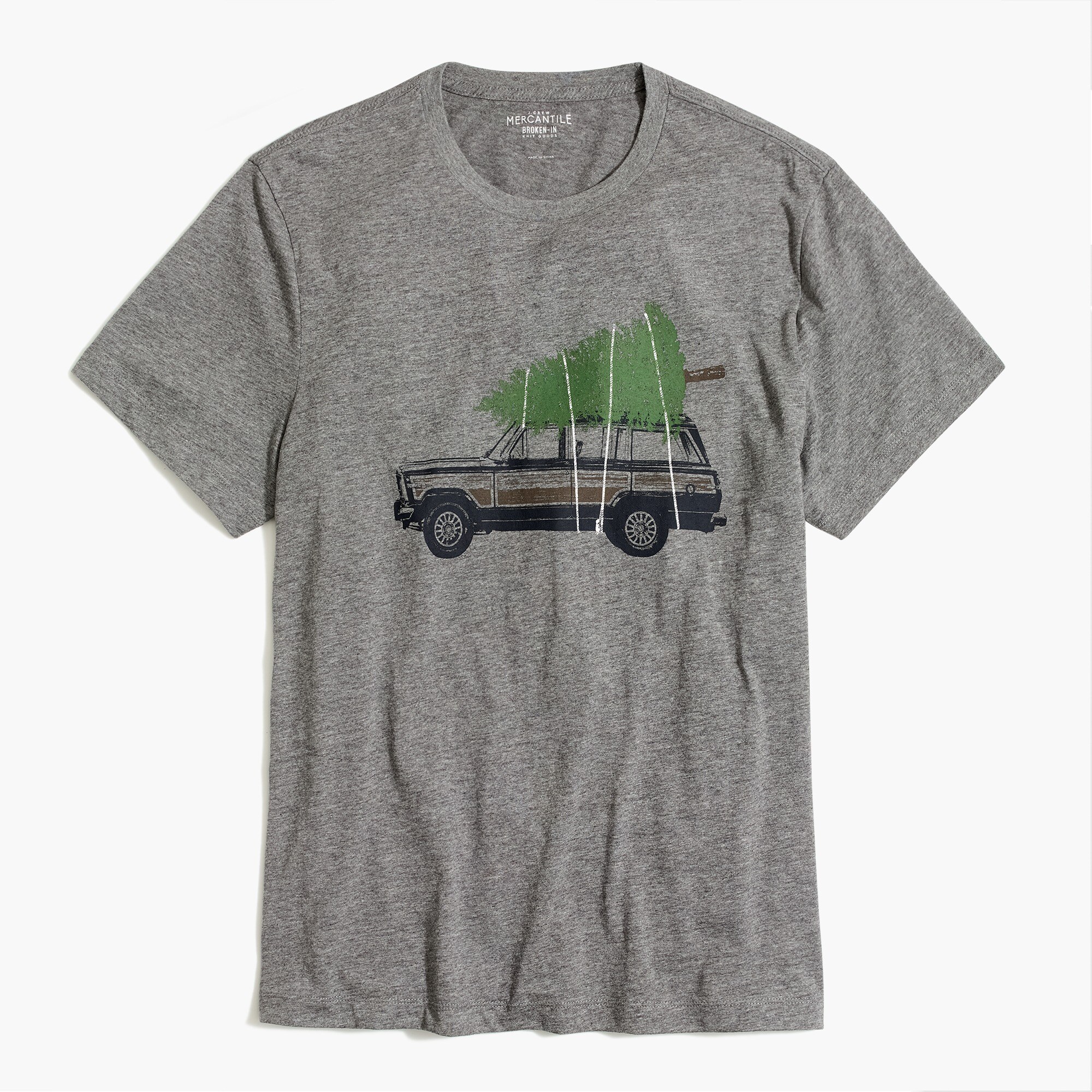 Truck and tree graphic tee