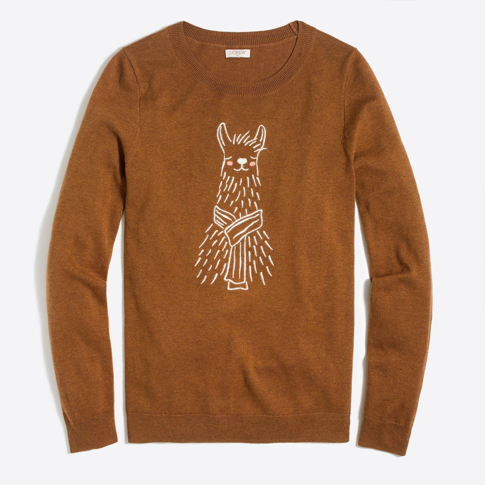 Embroidered alpaca Teddie sweater