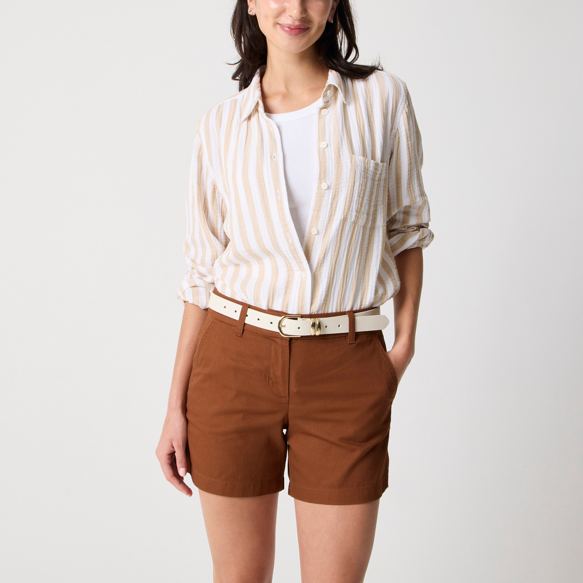 womens 5&quot; classic chino short