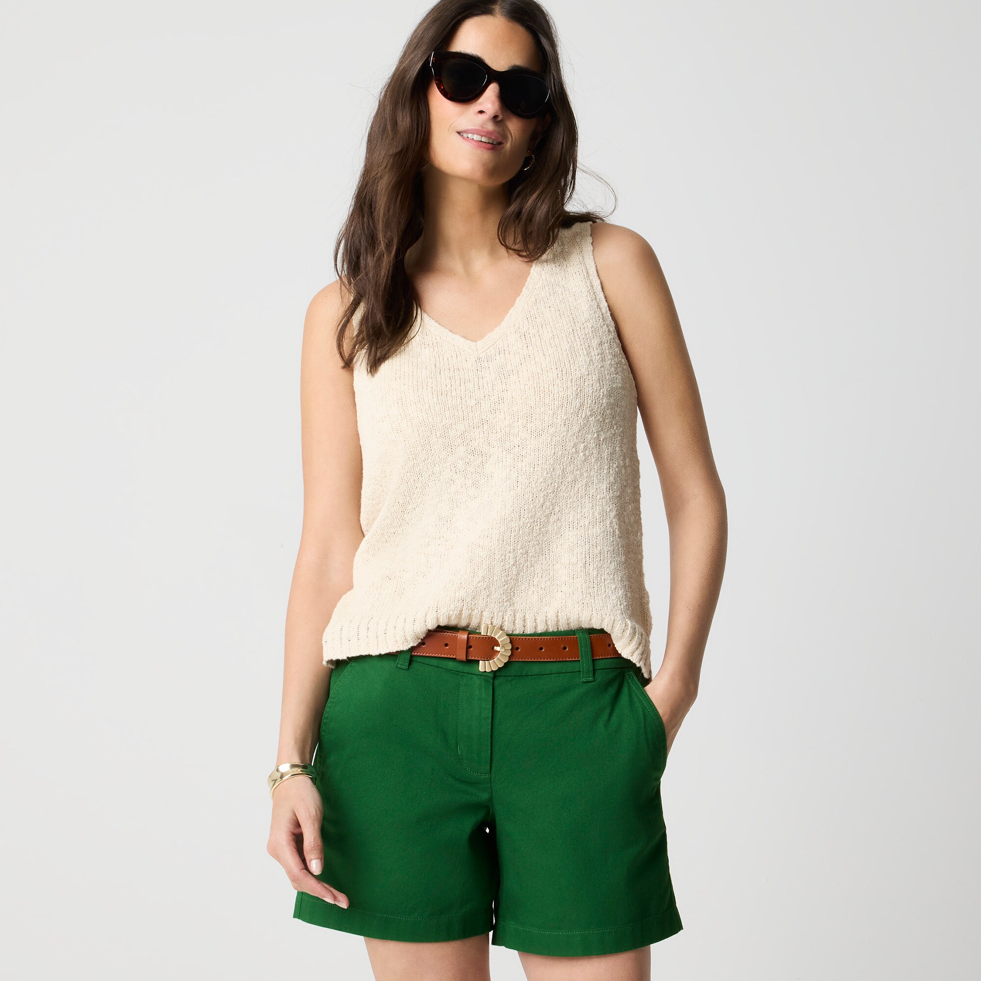 factory: 5&quot; classic chino short for women