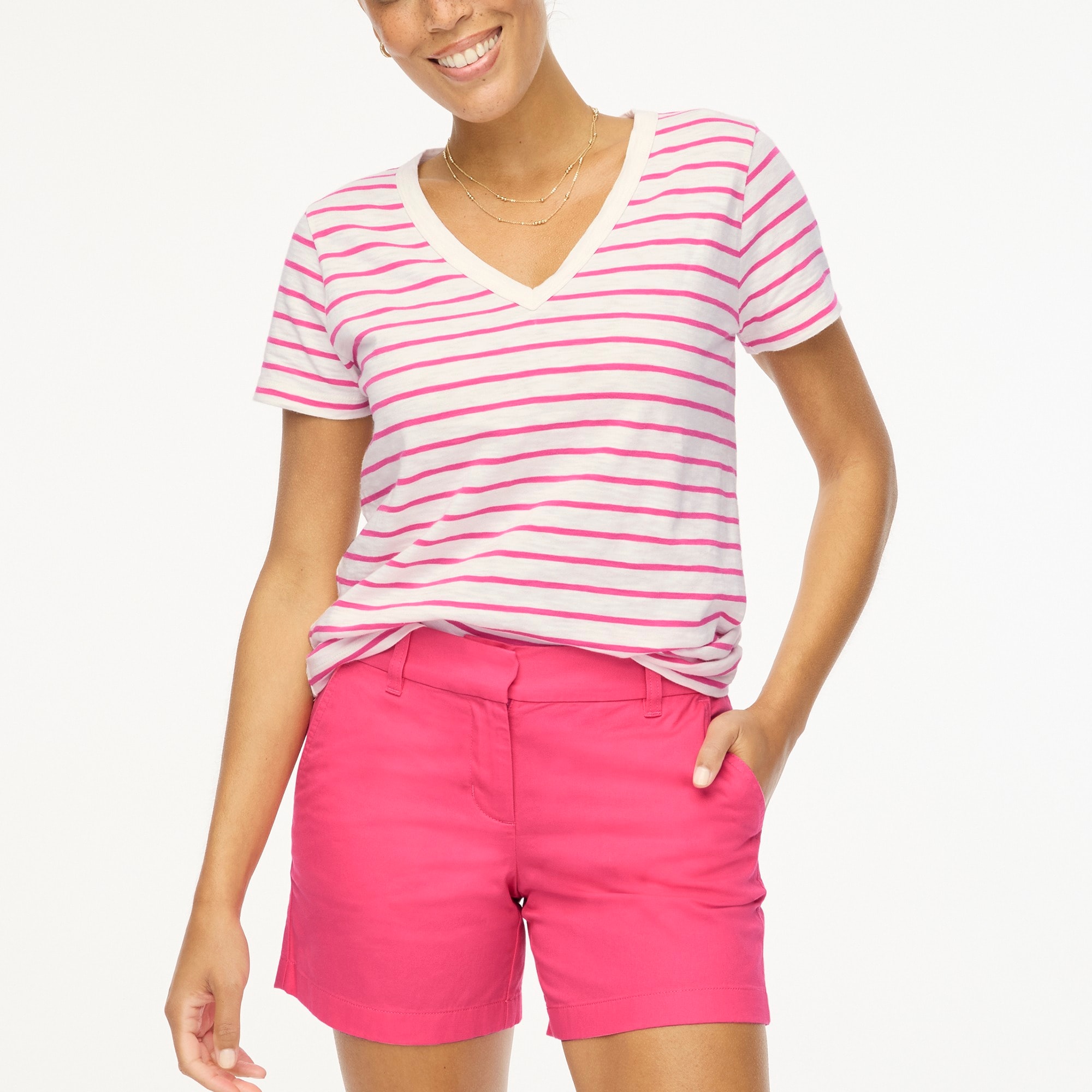 womens 5&quot; classic chino short