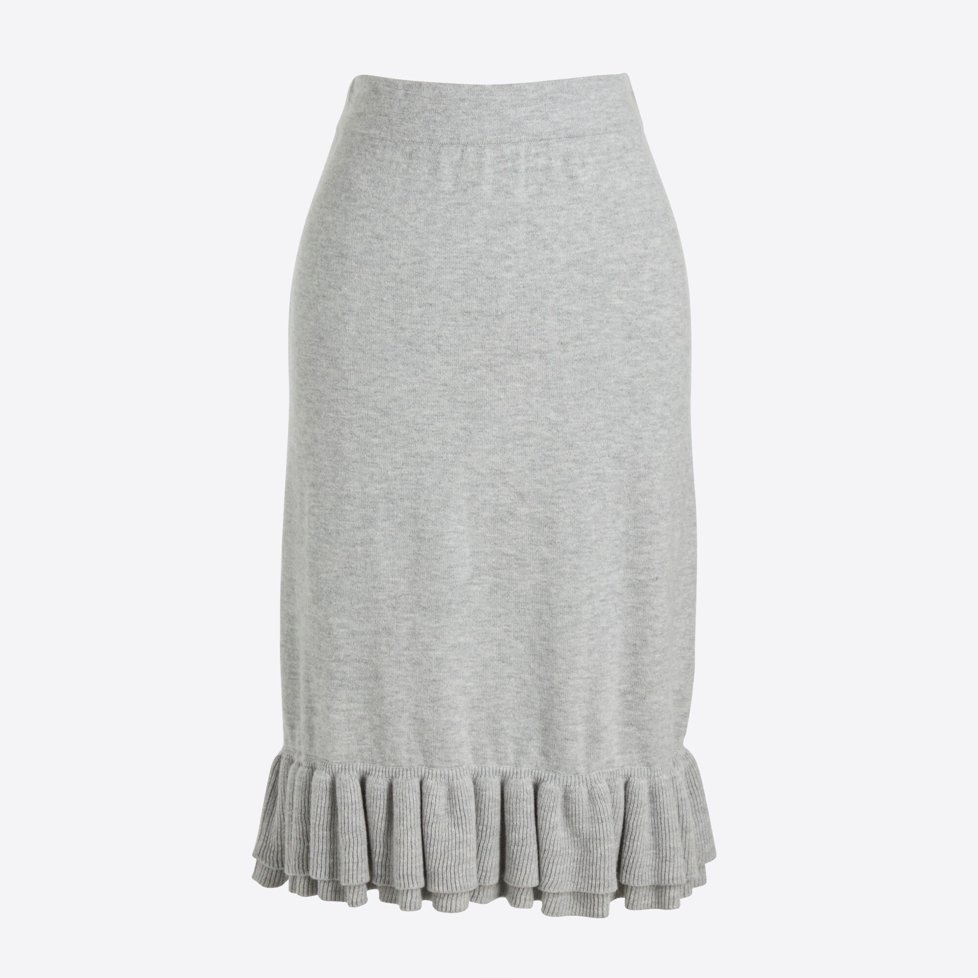 Ruffle sweater skirt