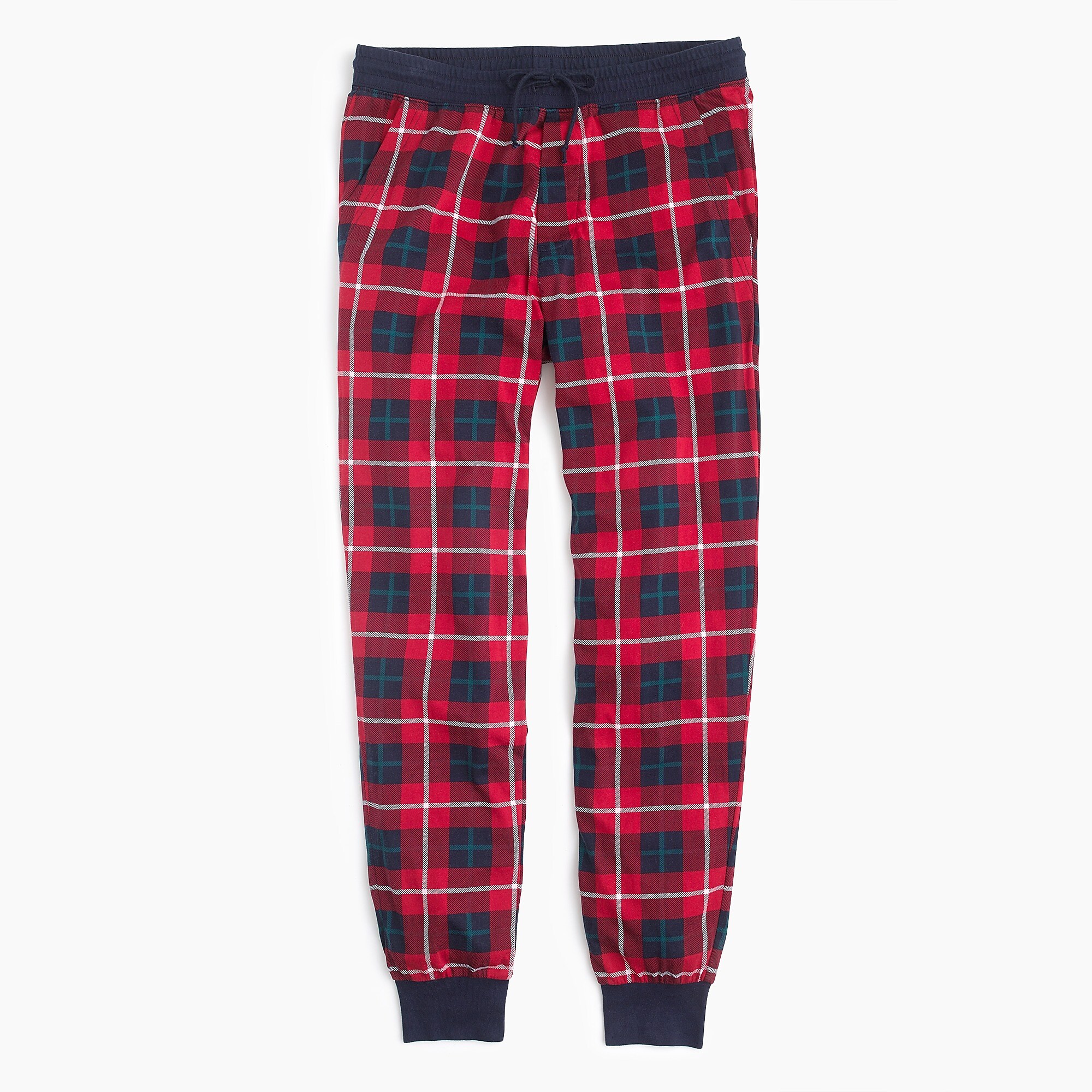 Flannel lounge pant in red check : Men underwear & pajamas | J.Crew