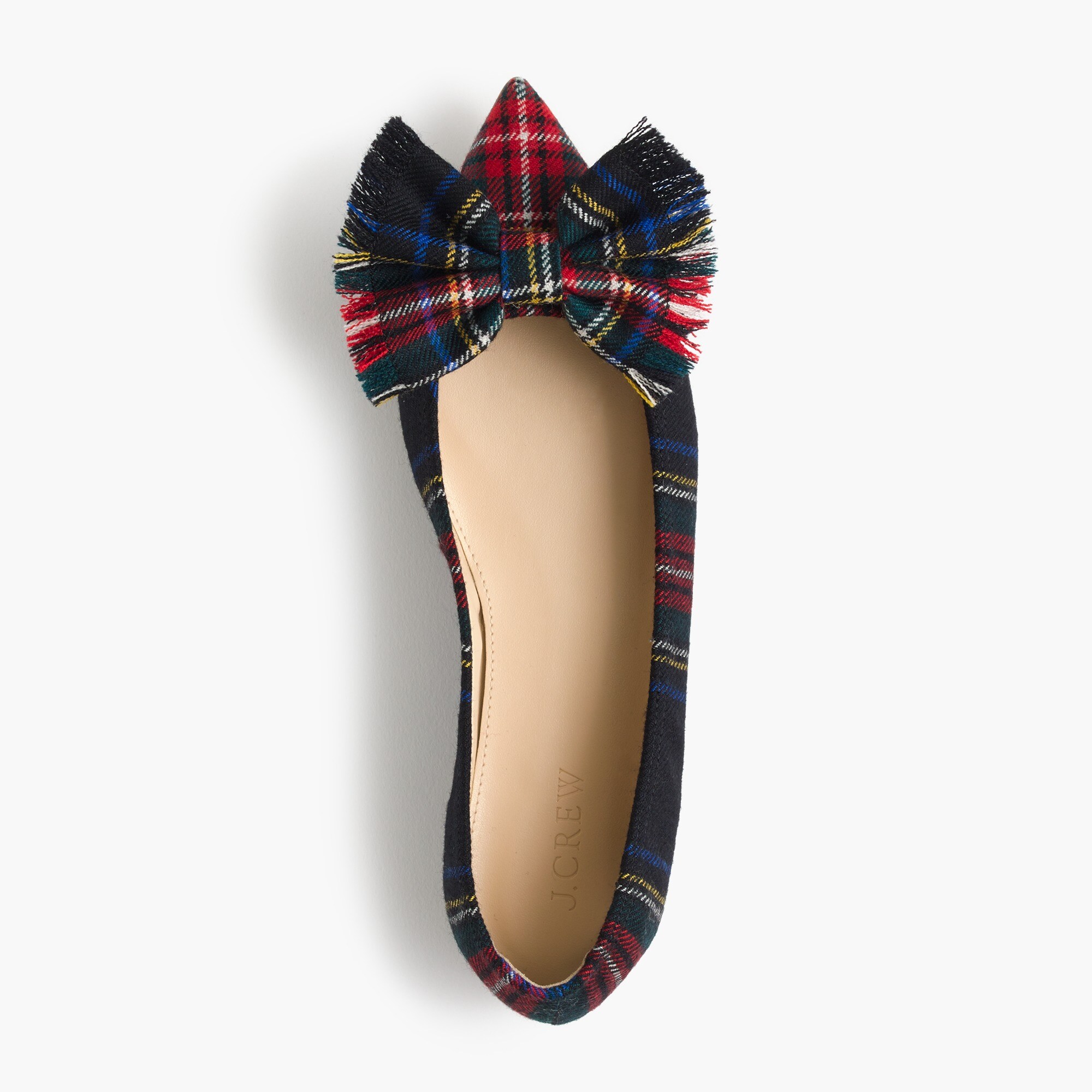 Lottie bow flats in tartan Women shoes J.Crew