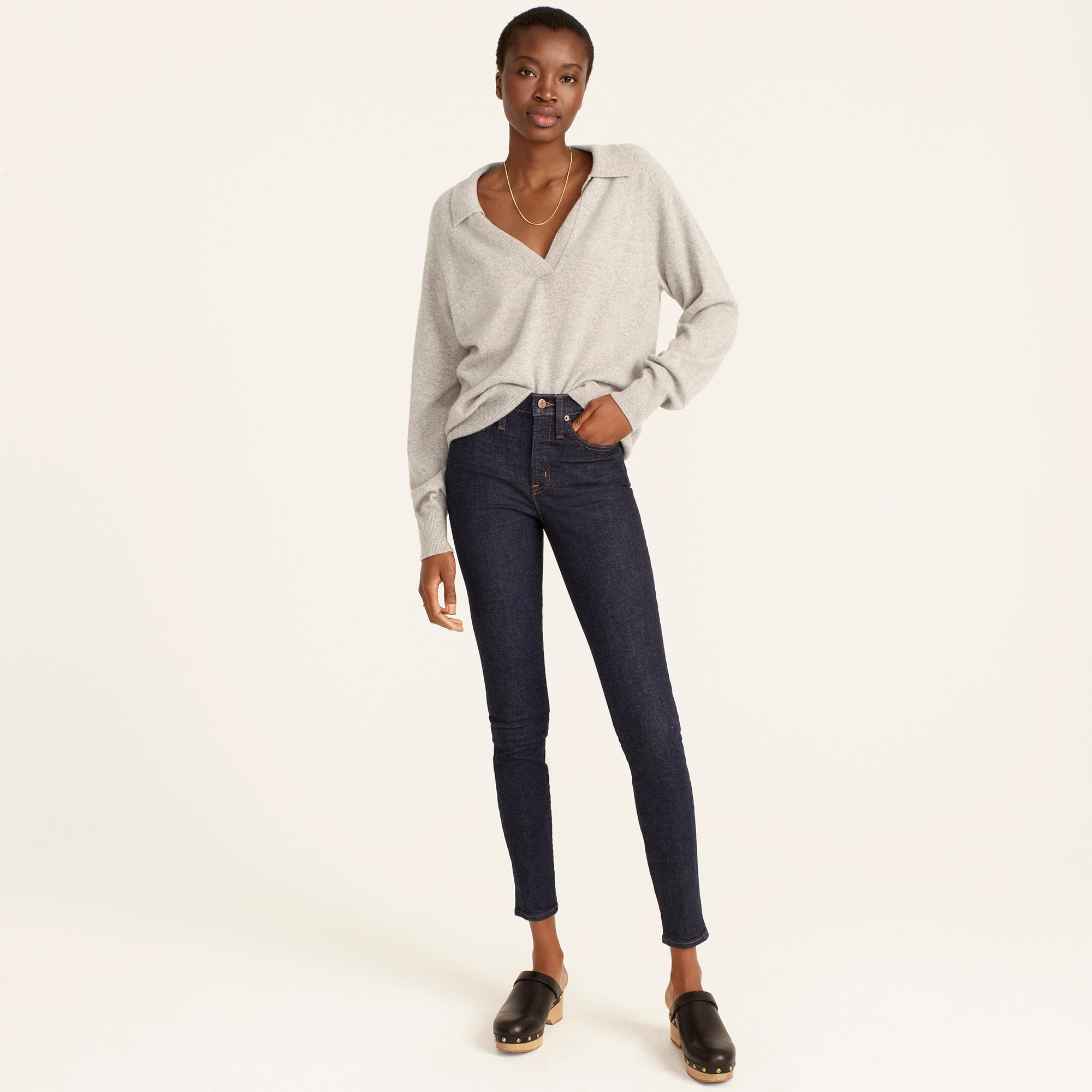 J.Crew: 9 High-rise Toothpick Jean In 