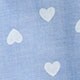 Girls' heart-print peasant top BLUE WHITE HEARTS factory: girls' heart-print peasant top for girls