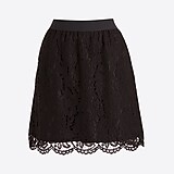 Pull-on lace skirt