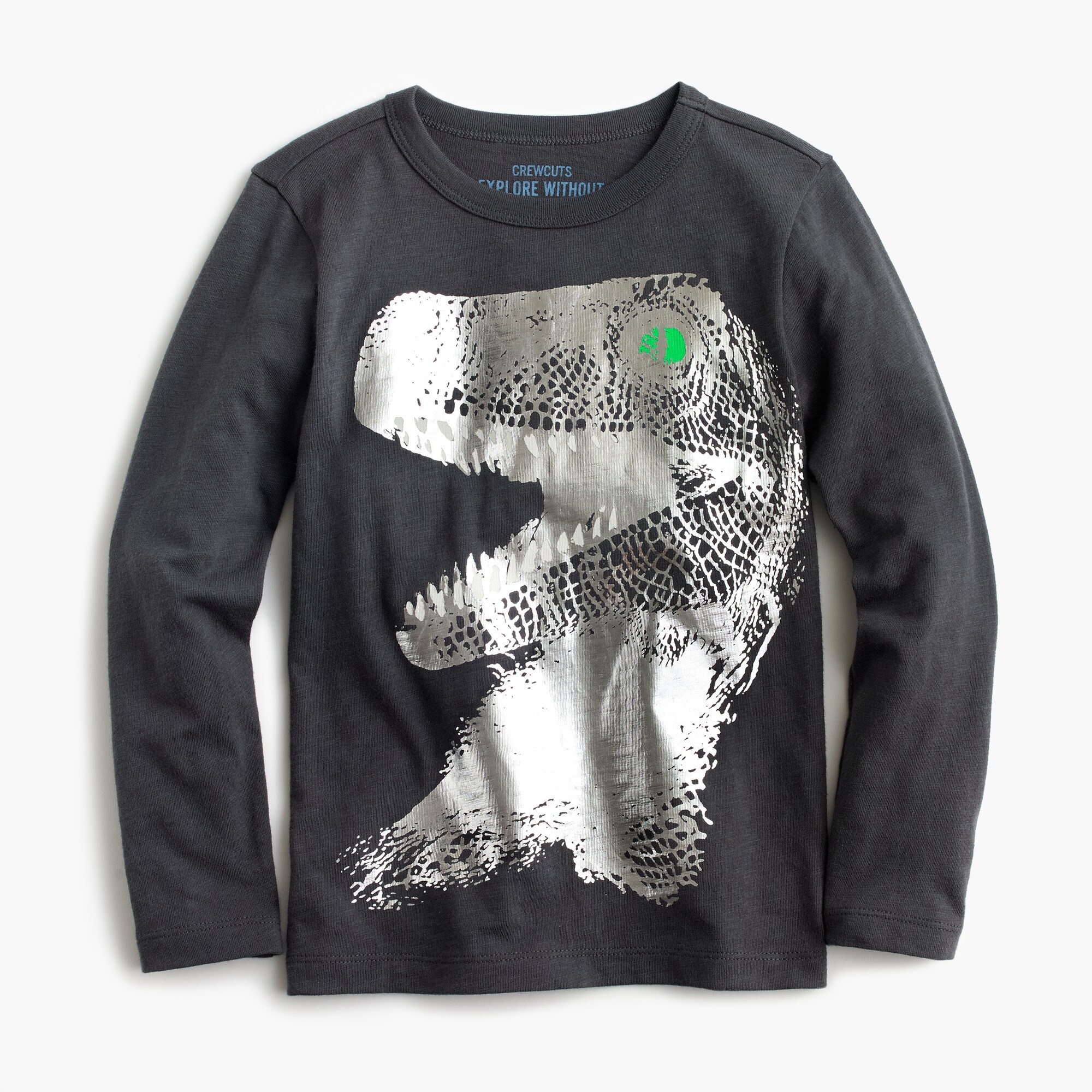 Boys' long-sleeve dinosaur T-shirt