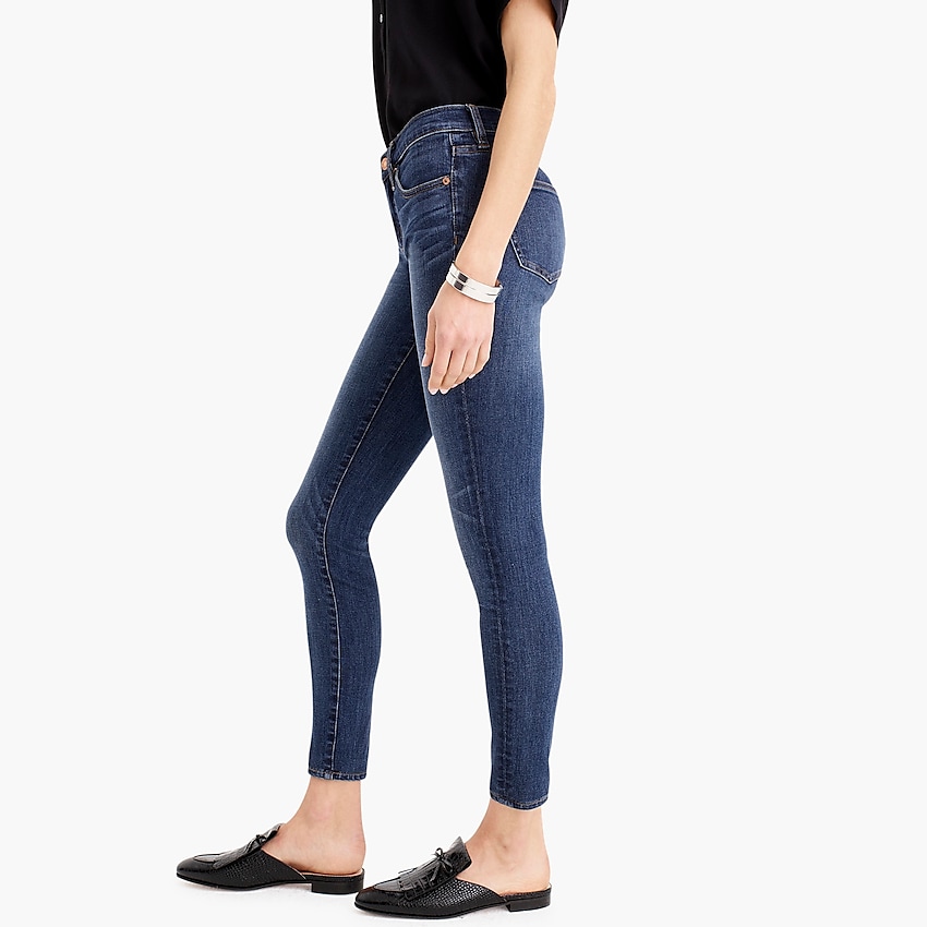 j.crew: 8" toothpick jean in vista wash for women, right side, view zoomed