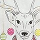 Deer in lights collector tee WHITE factory: deer in lights collector tee for women