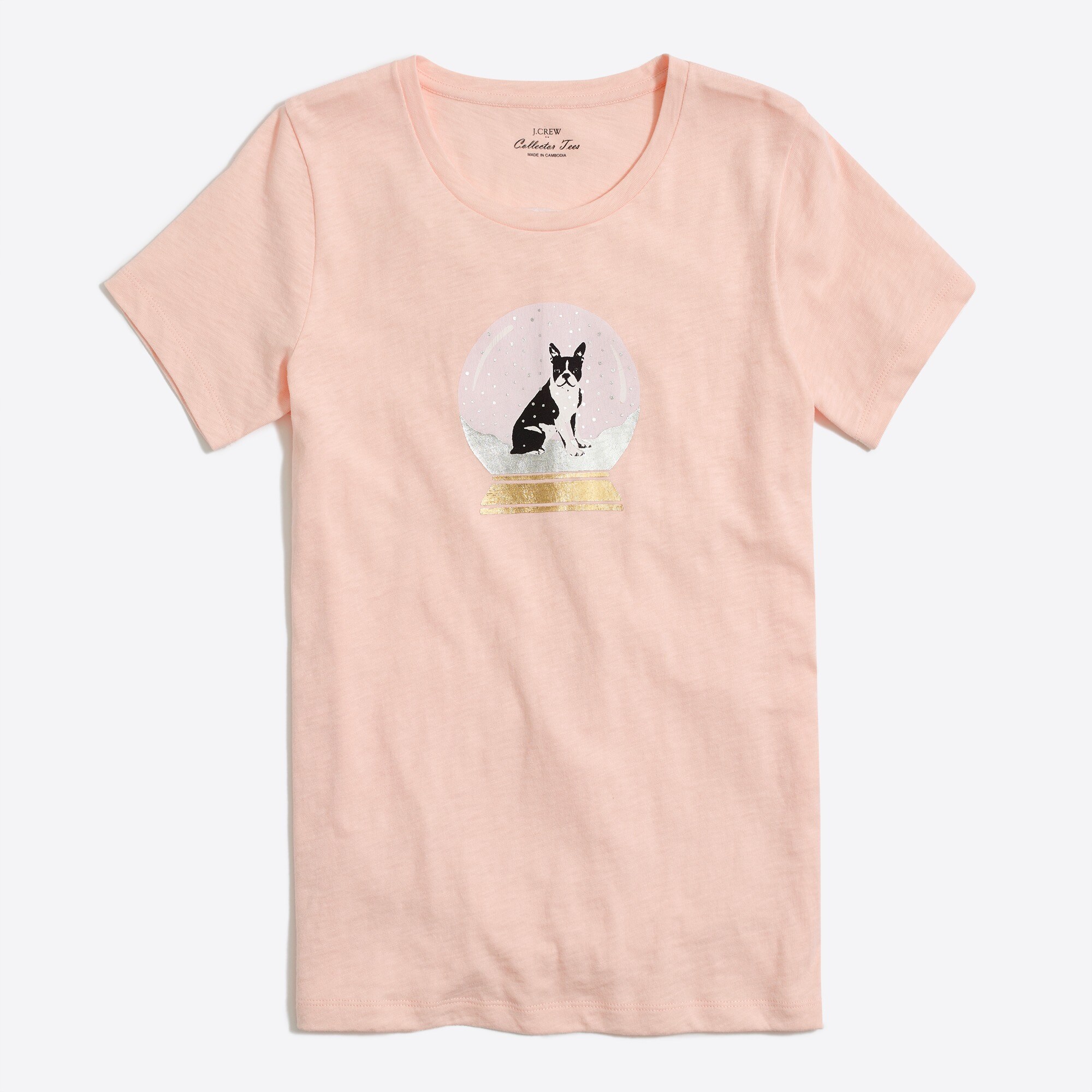 Dog snow globe collector tee