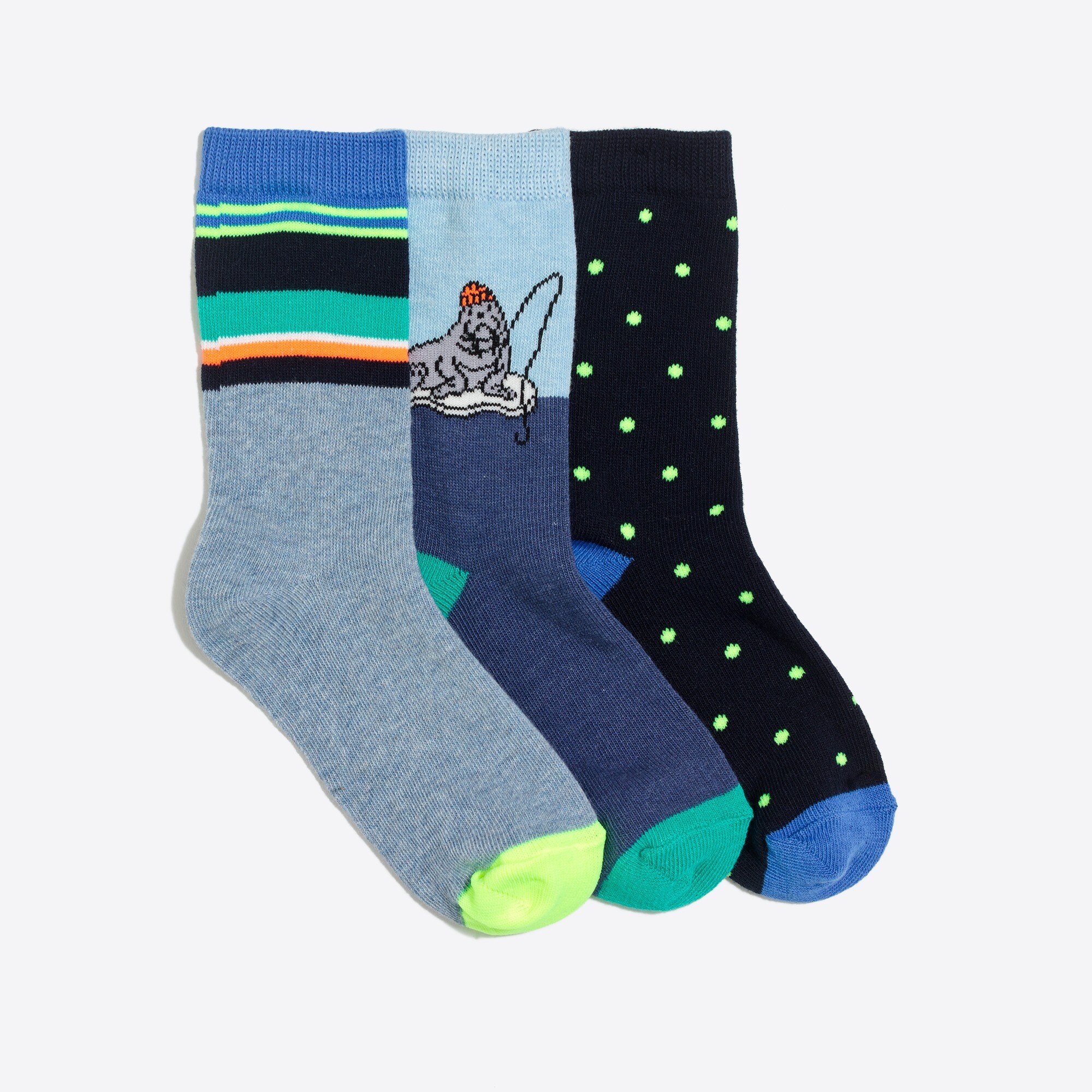 Boys' dotted walrus socks