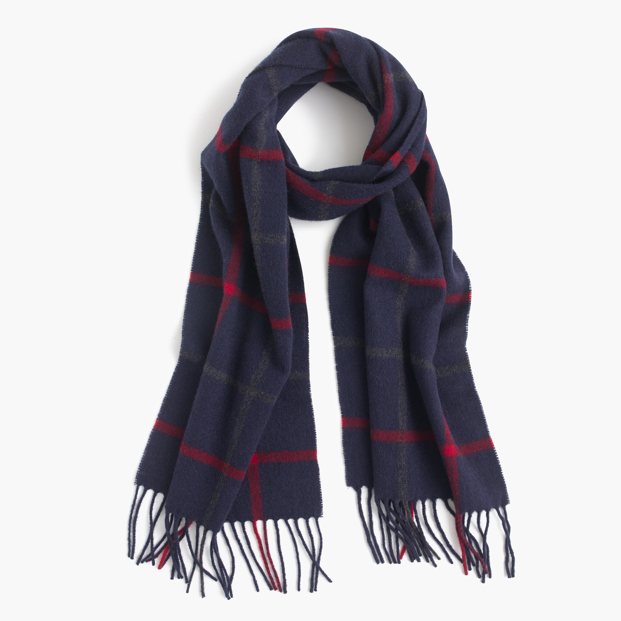 Patterned cashmere scarf