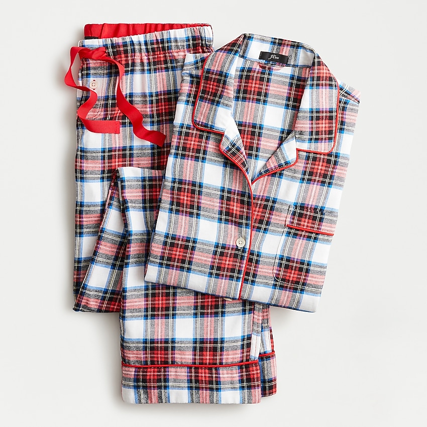 Flannel plaid pajama set