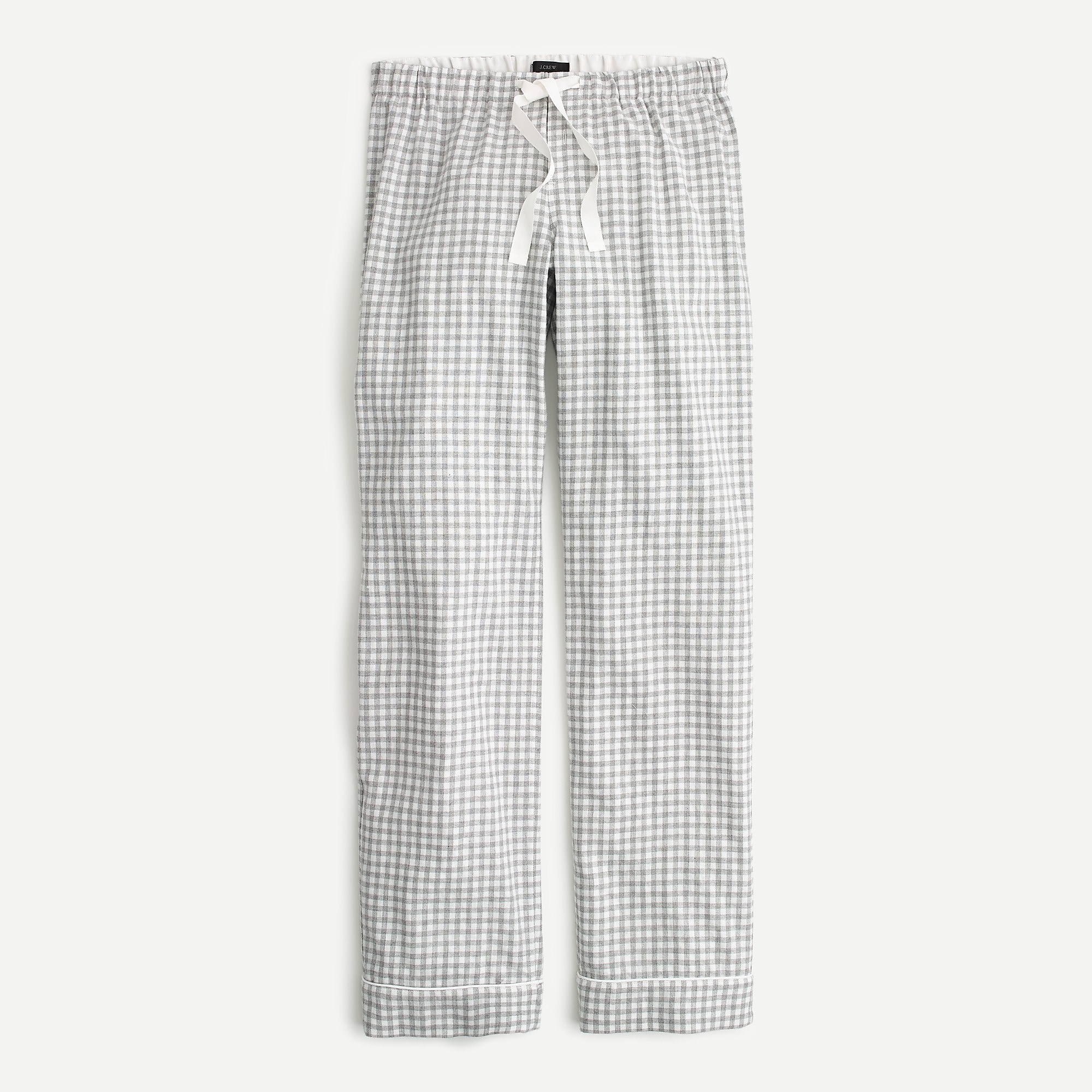 Cotton pajama pant in gray gingham : Women Pajamas | J.Crew