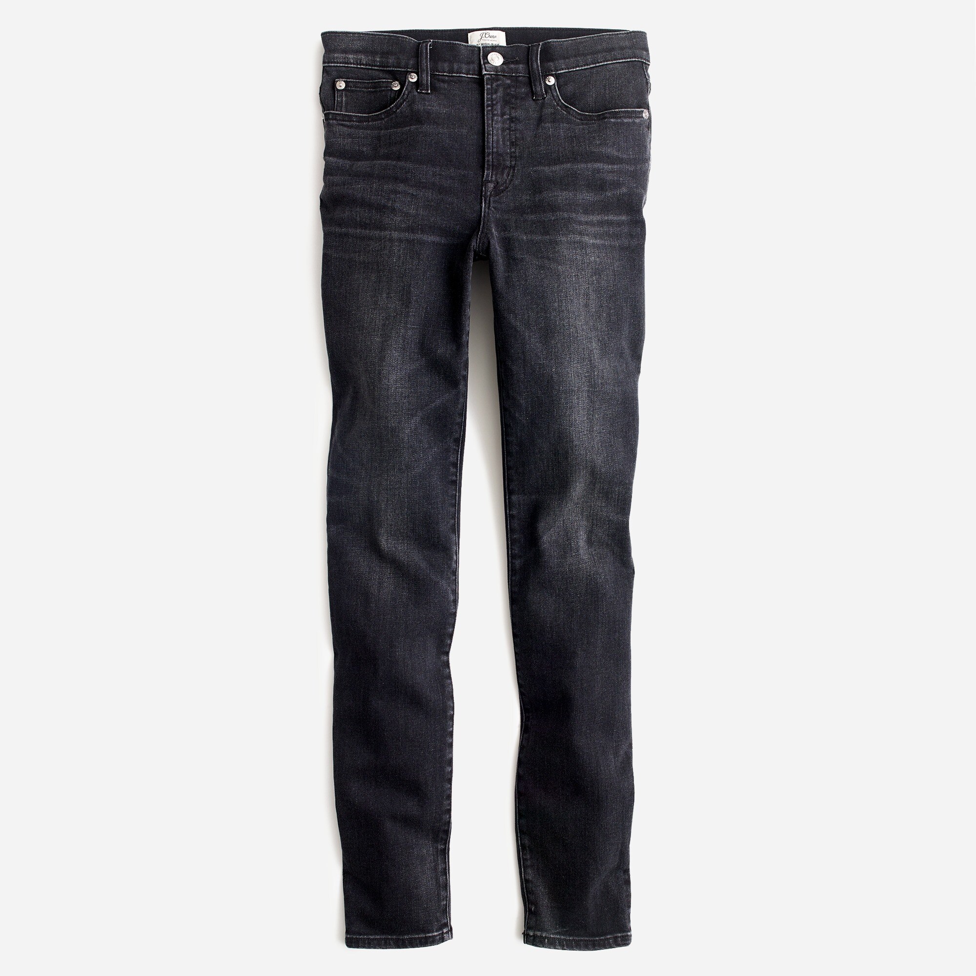  9" high-rise toothpick jean in Charcoal wash