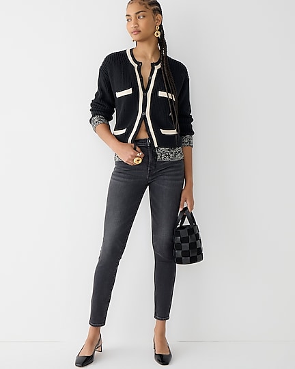 j.crew: 9" high-rise toothpick jean in charcoal wash for women