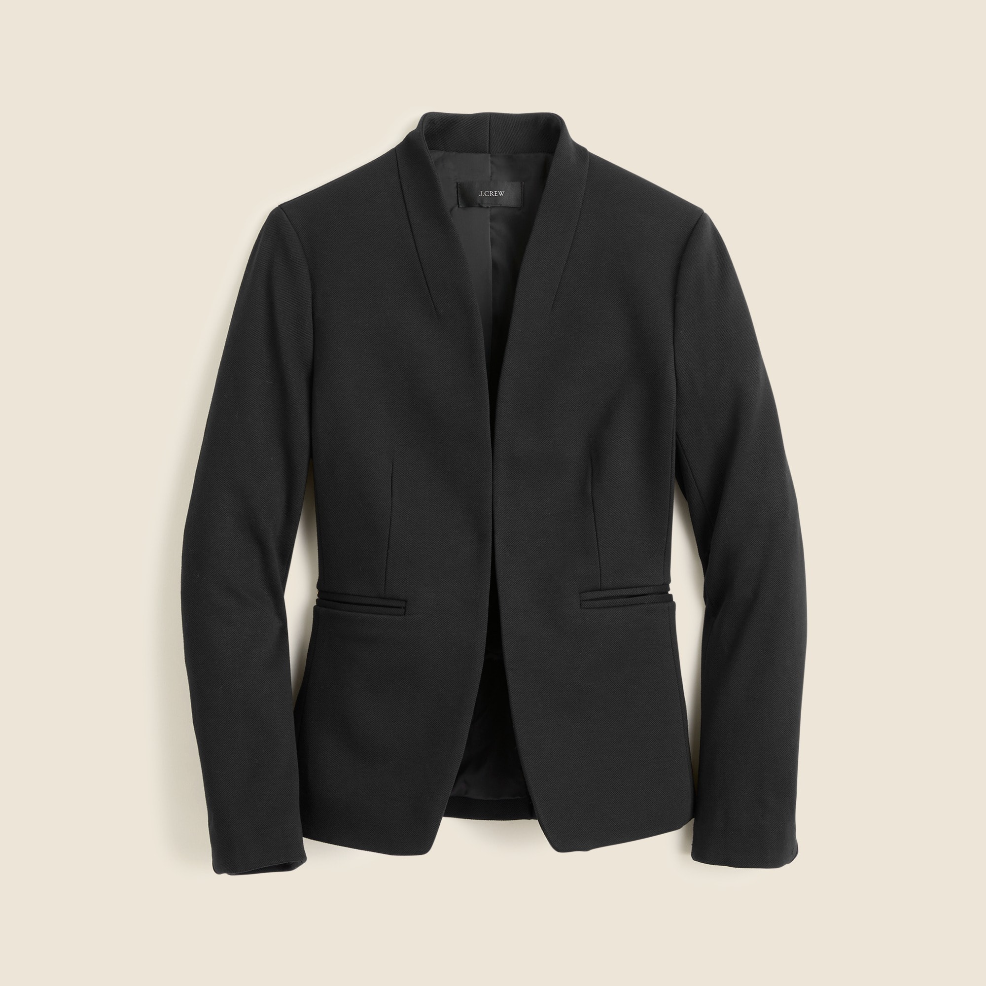 black jersey blazer ladies