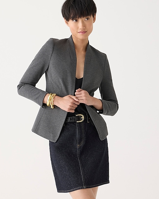 womens Tall going-out blazer in stretch twill