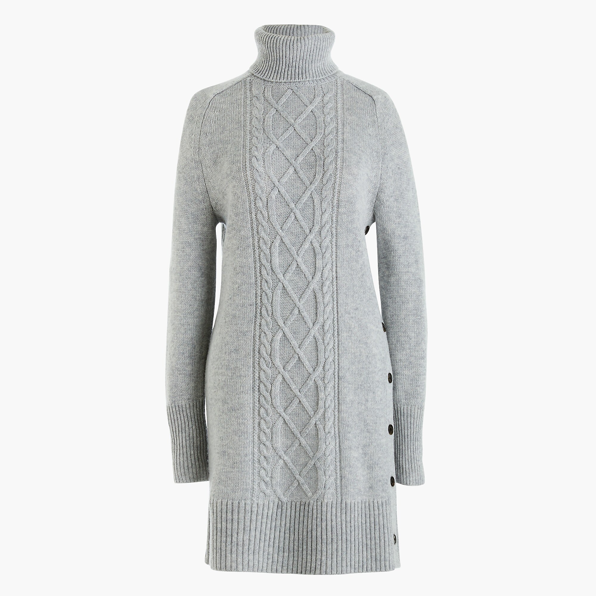 Cable-knit turtleneck sweater-dress : Women dresses | J.Crew