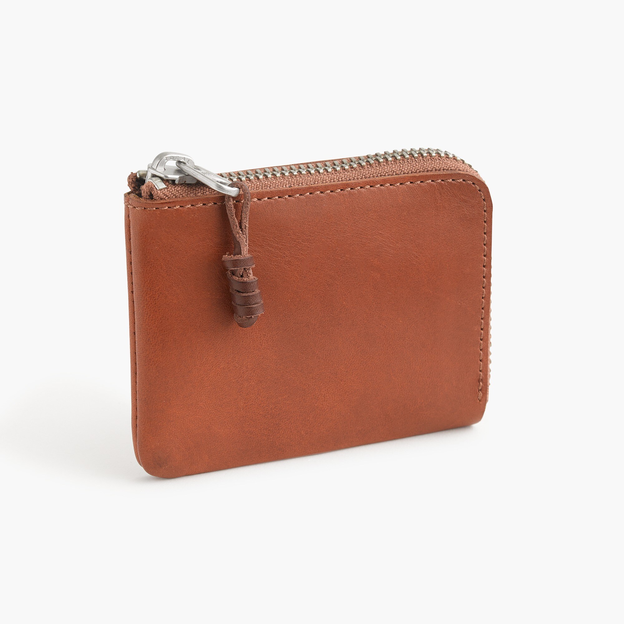 Zipper wallet in Italian leather
