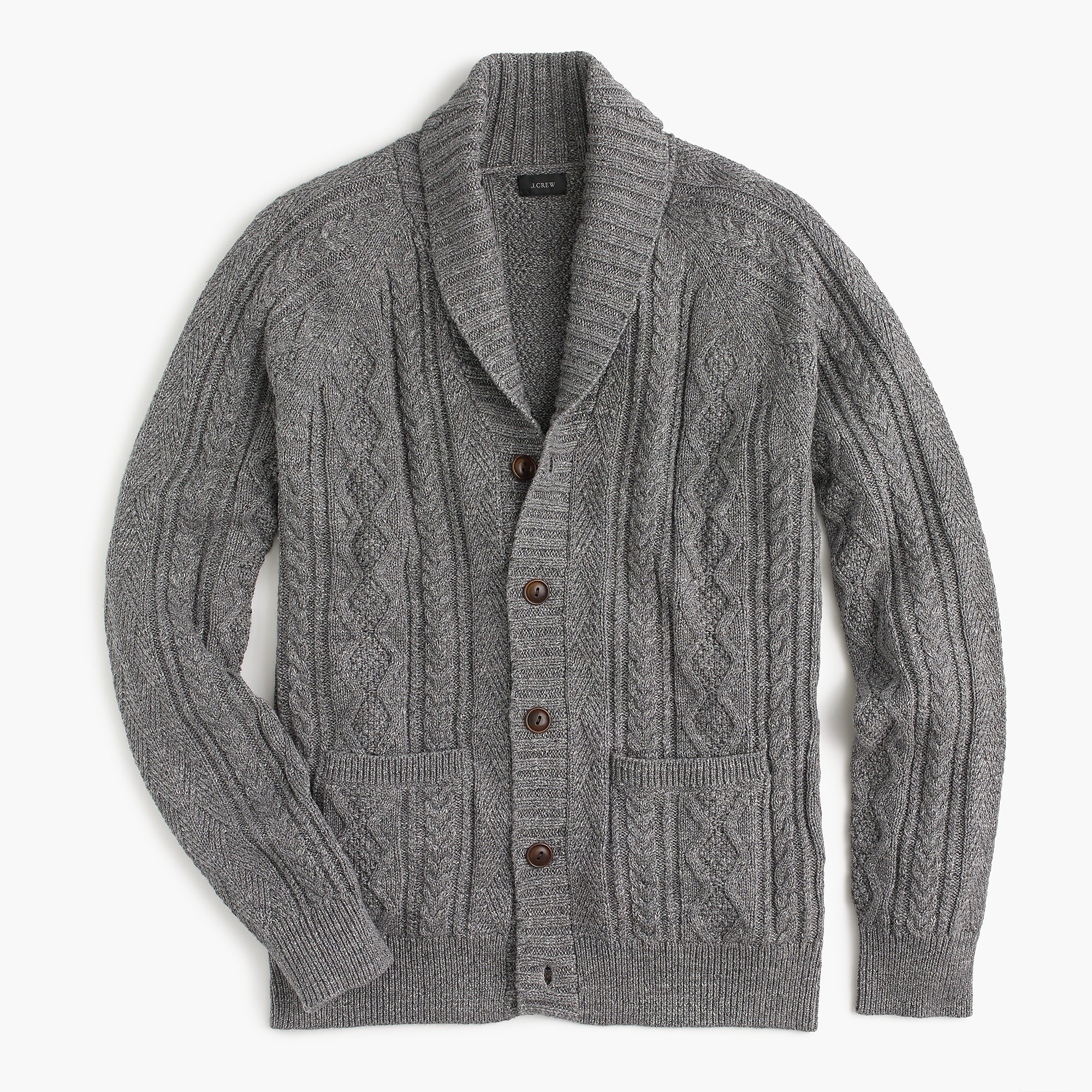 J.Crew: Rugged Cotton Shawl-collar Cardigan Sweater