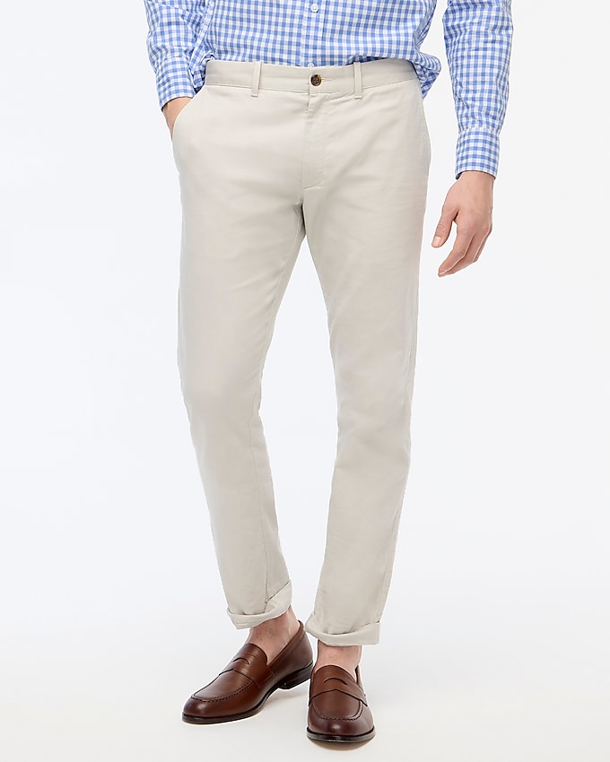 factory: slim-fit flex khaki pant for men, right side, view zoomed