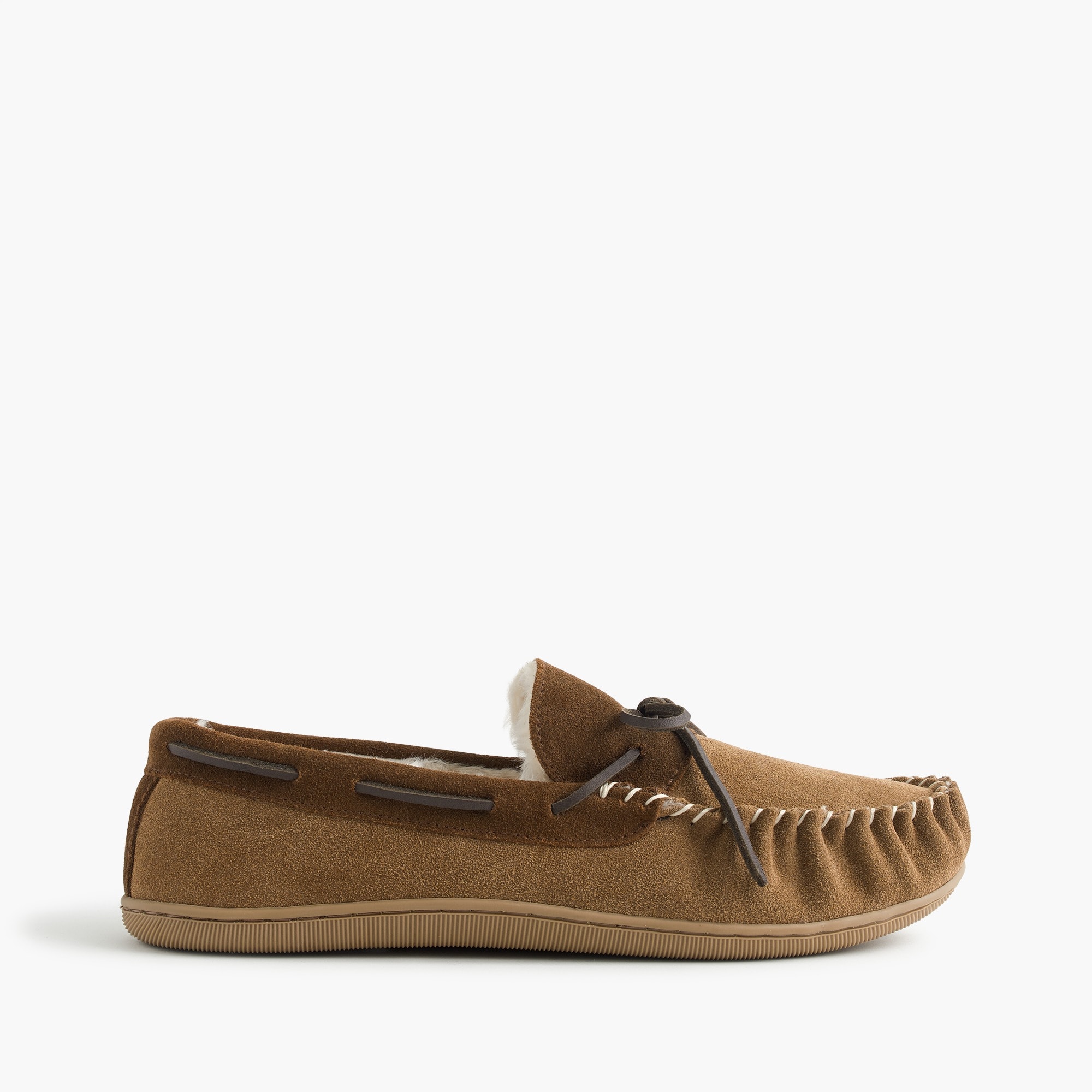 Classic suede moccasin slippers