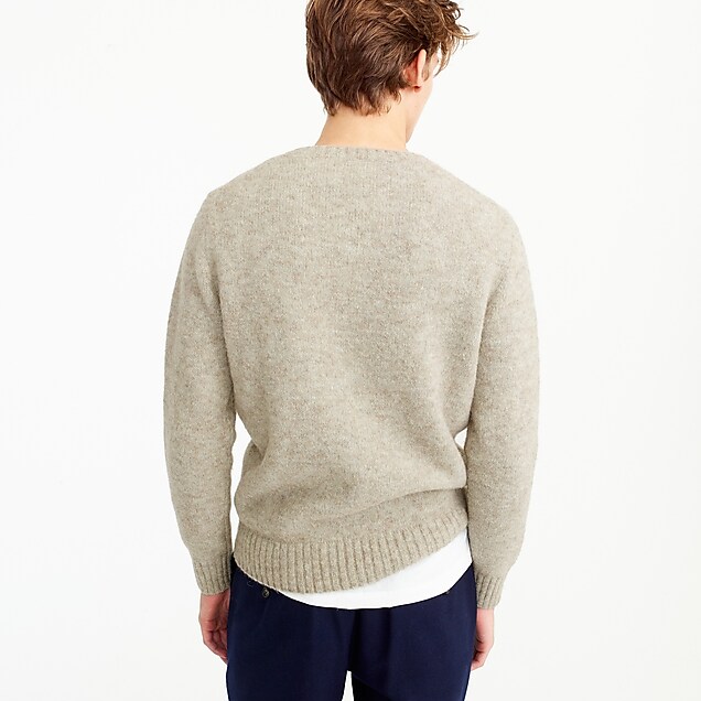 Alpaca crewneck sweater in light brown : Men sweaters | J.Crew