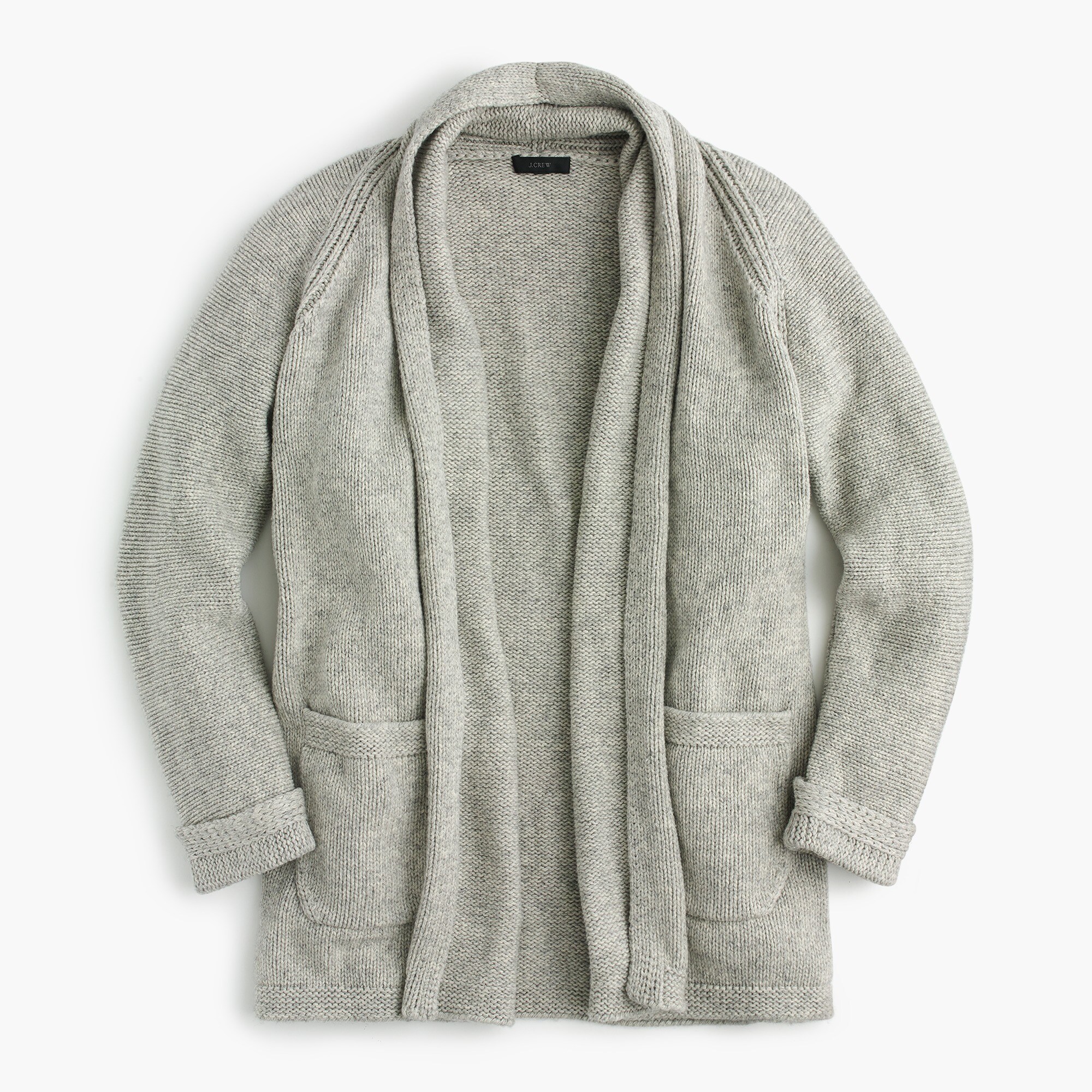 Long open cardigan sweater