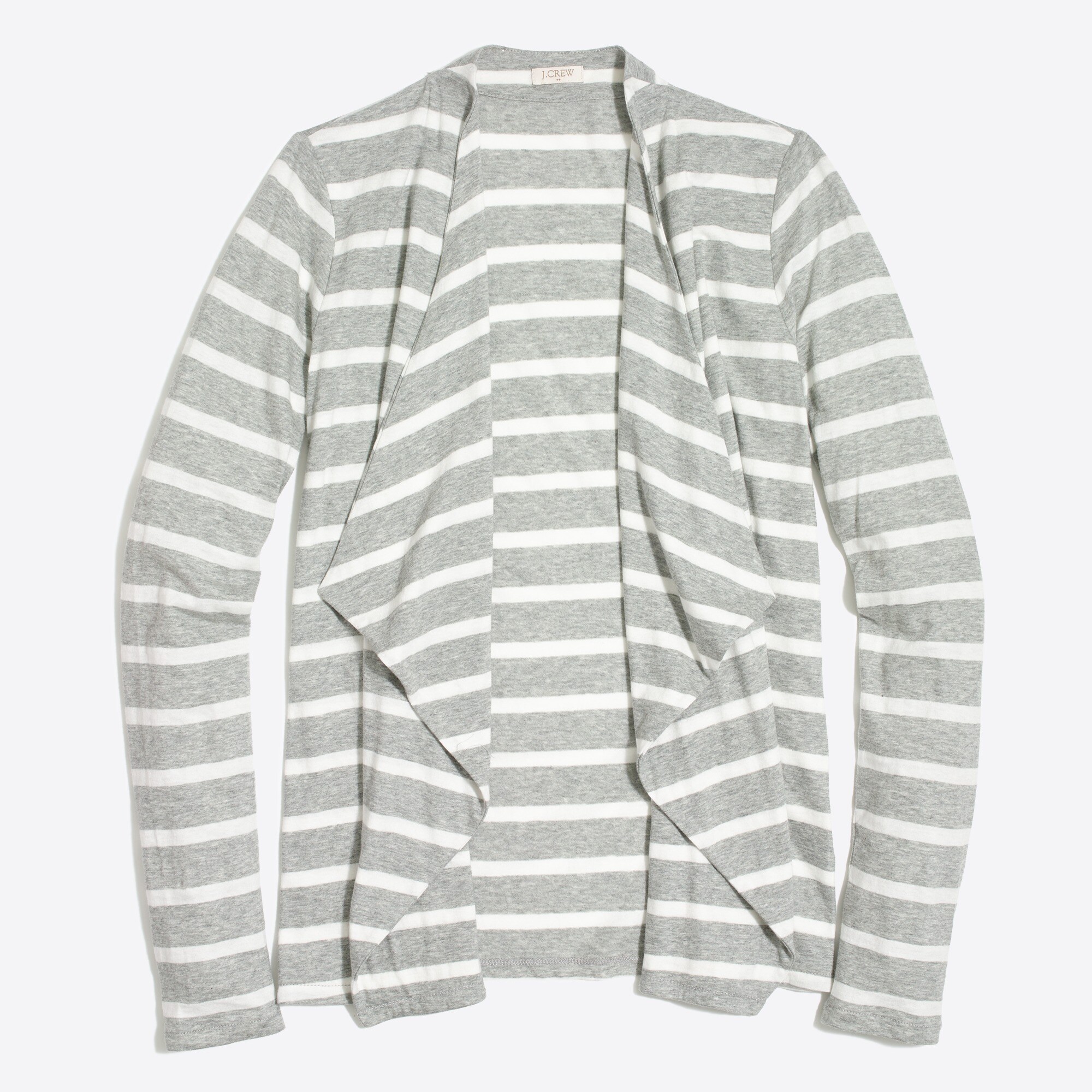 striped always cascading cardigan for women