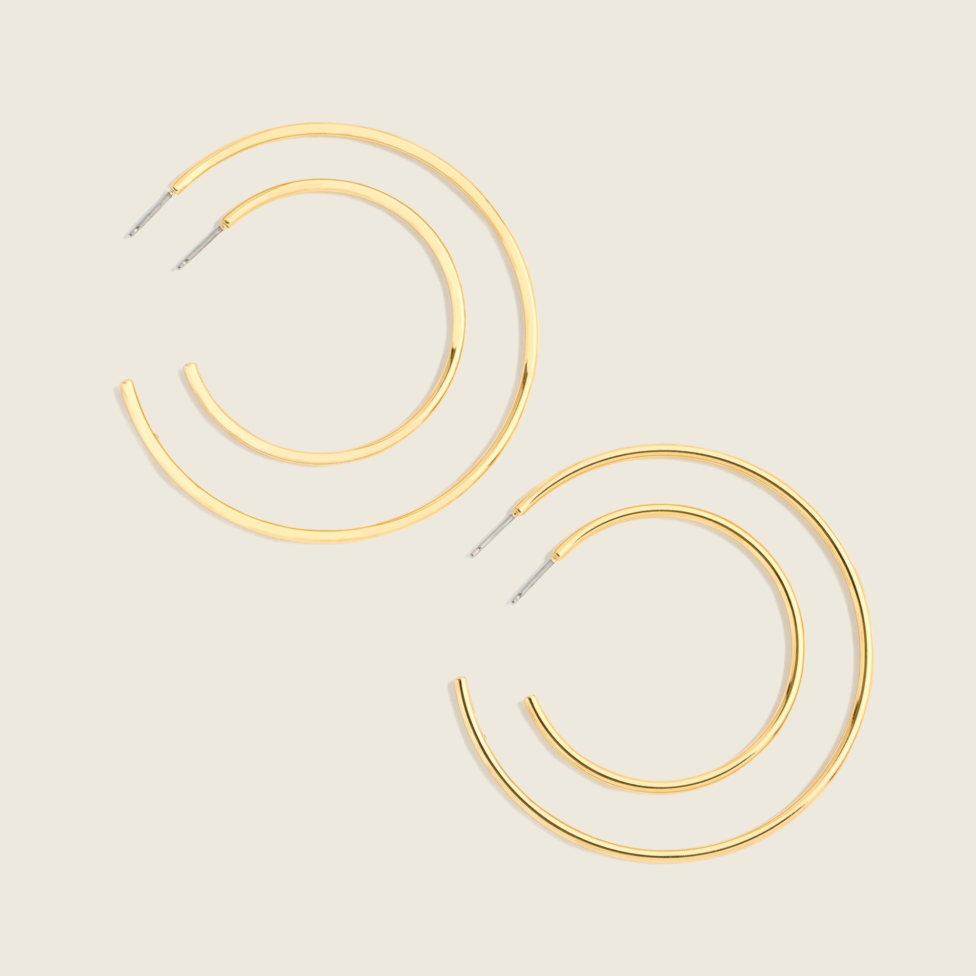 j.crew: hoop set, right side, view zoomed