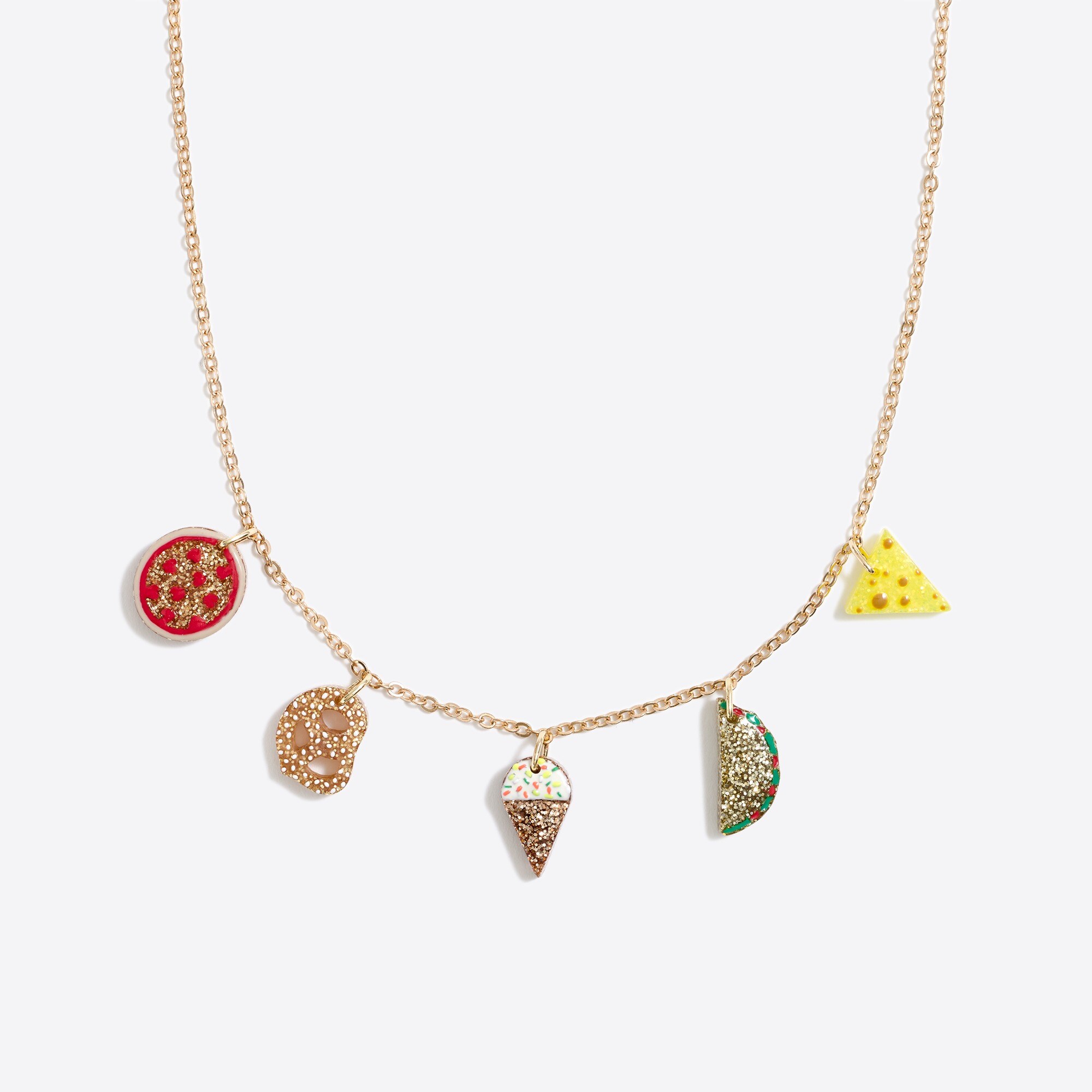 Girls' snack charm necklace
