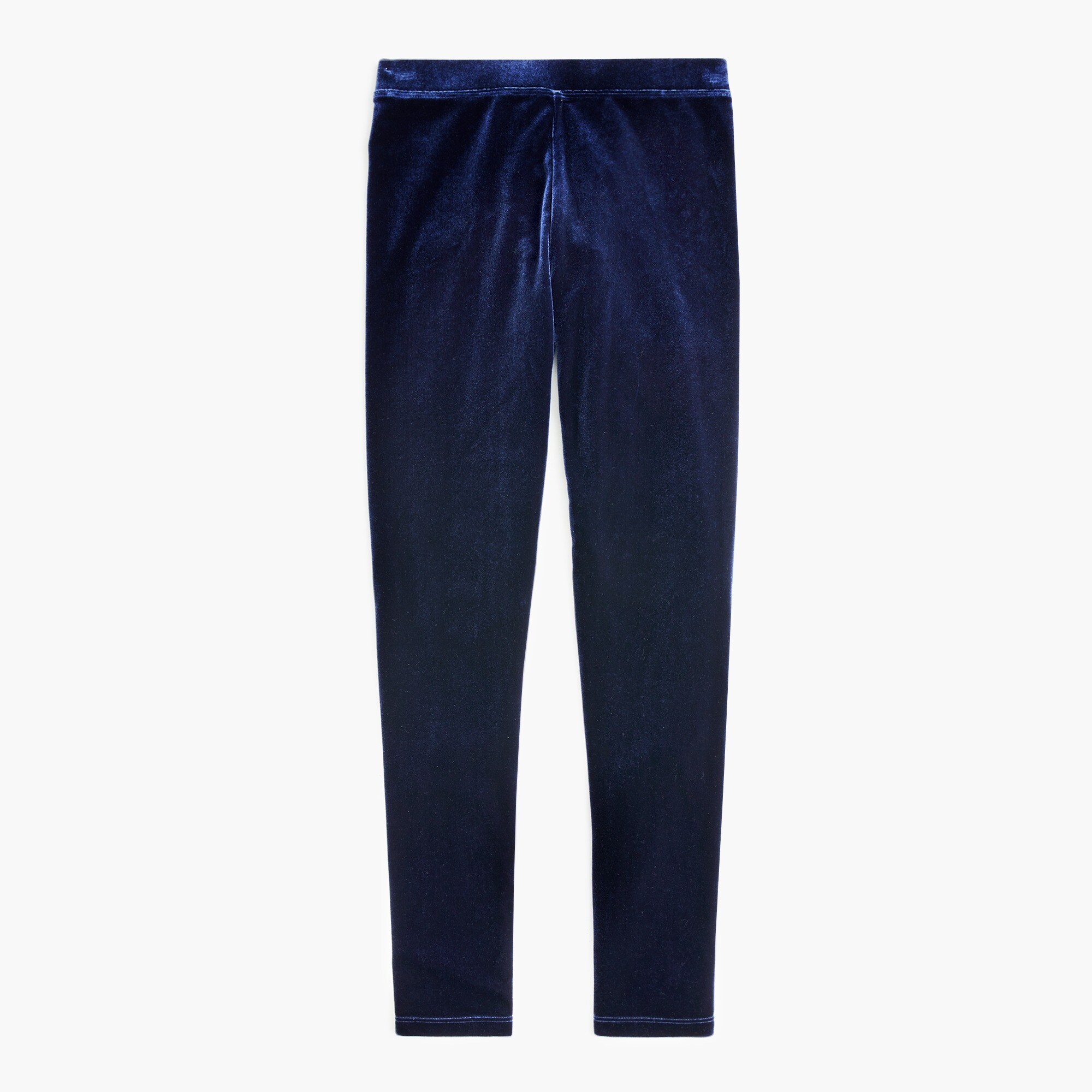 Girls' stretch velvet leggings