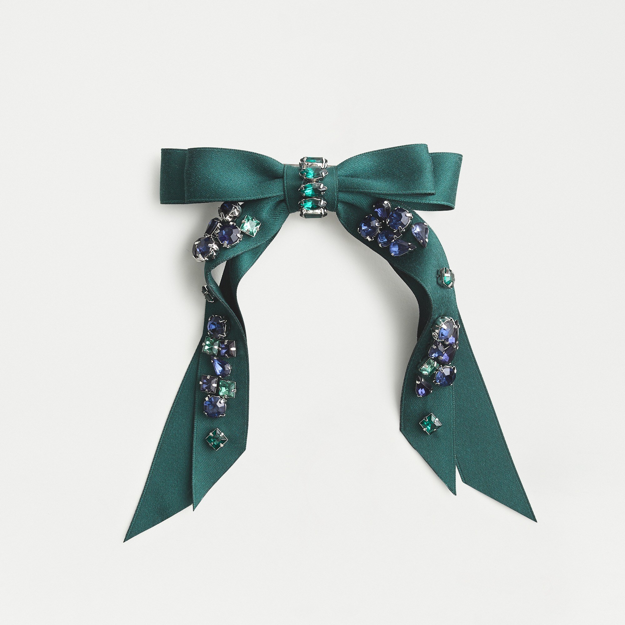 Embellished bow barrette