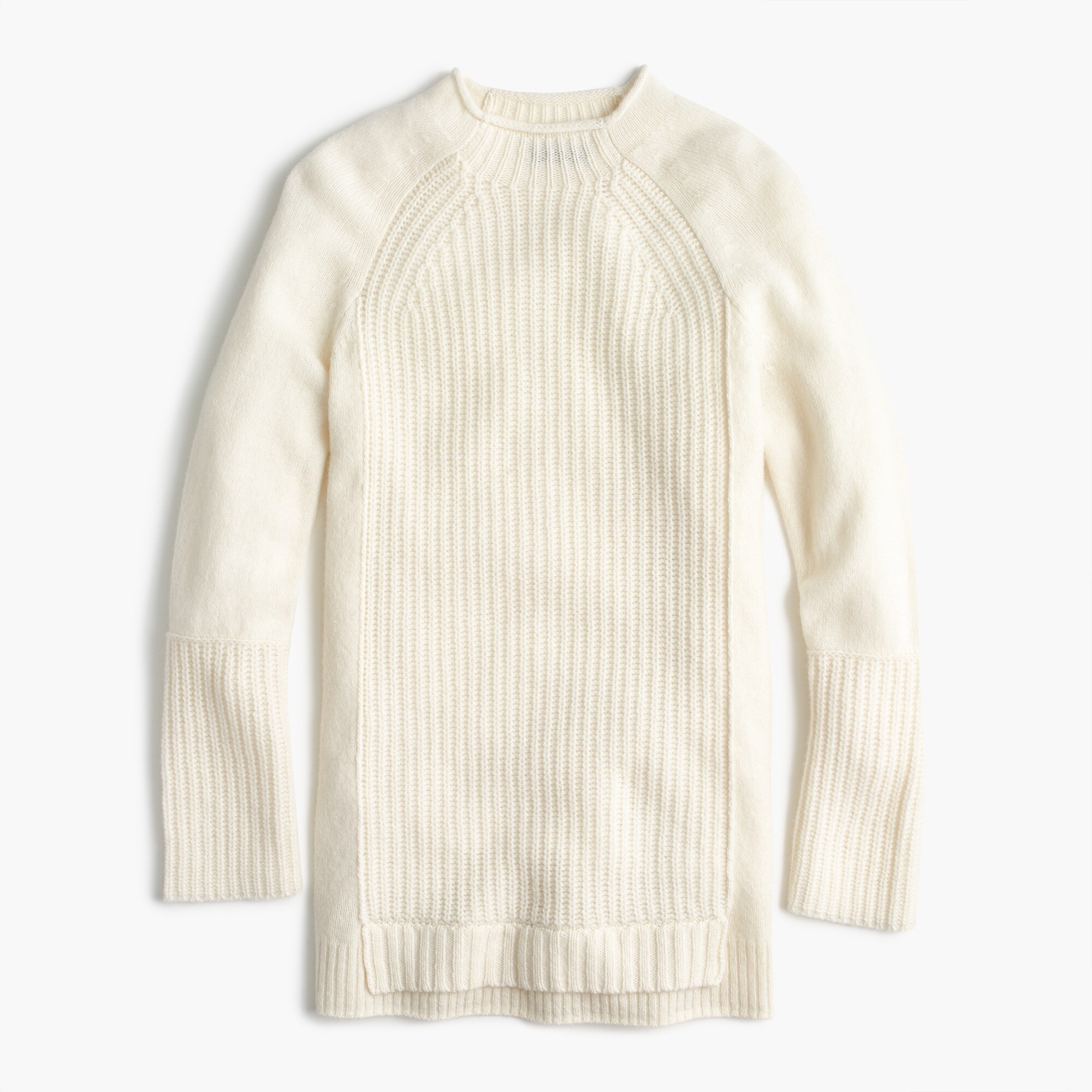 Mockneck tunic sweater