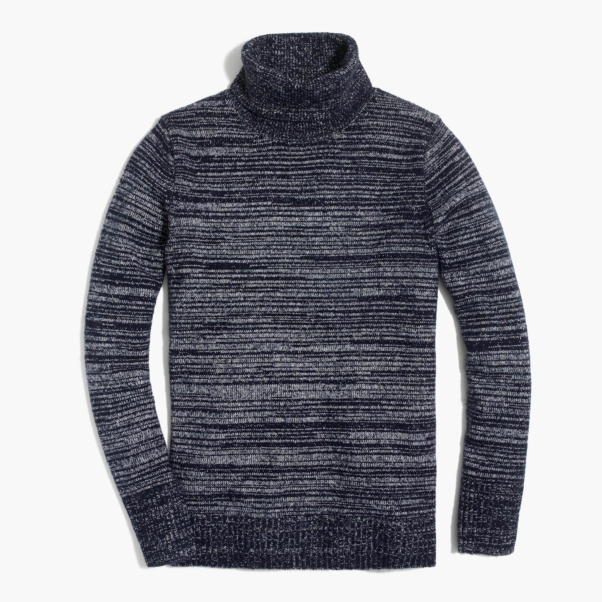 Space-dyed turtleneck sweater