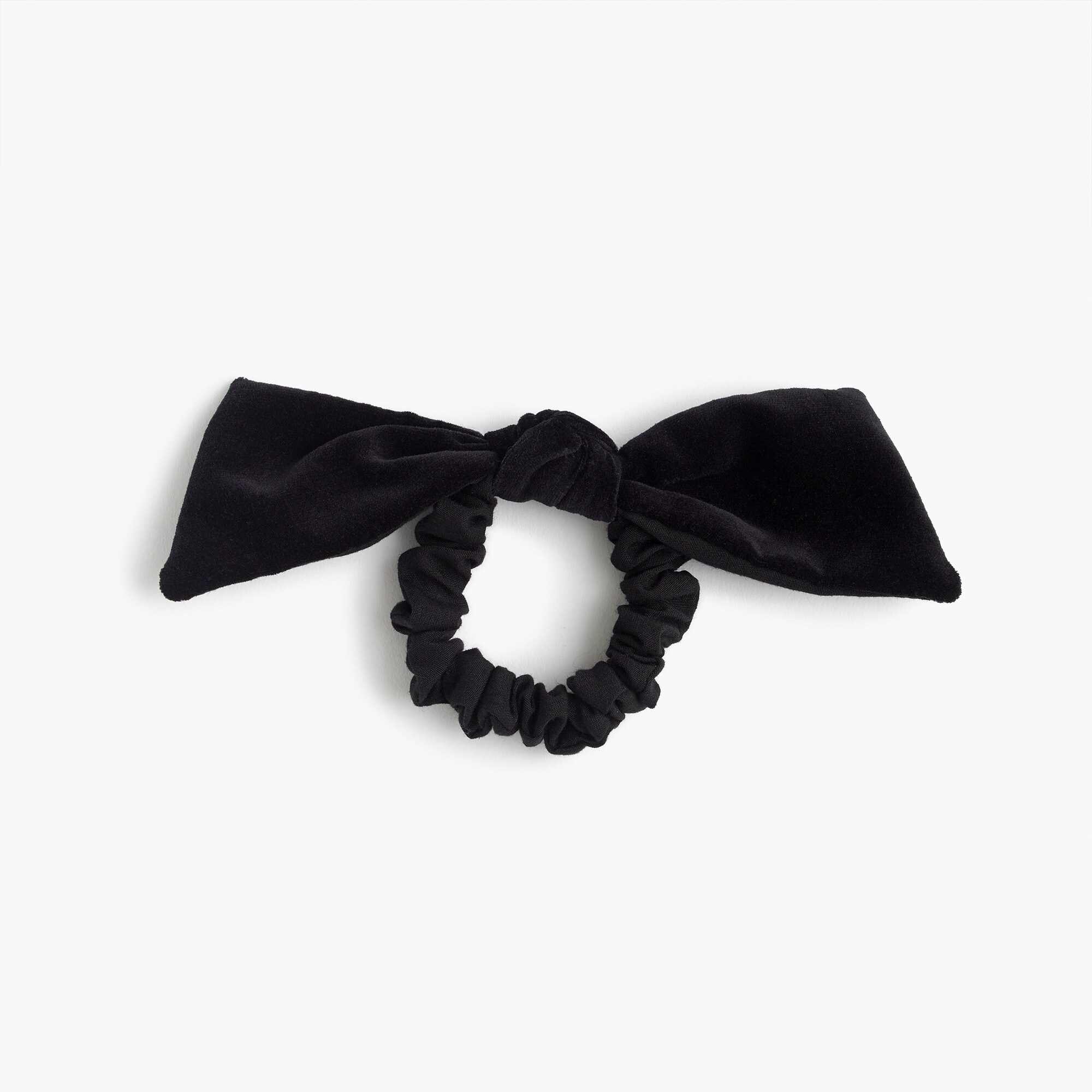 Velvet knot hair tie