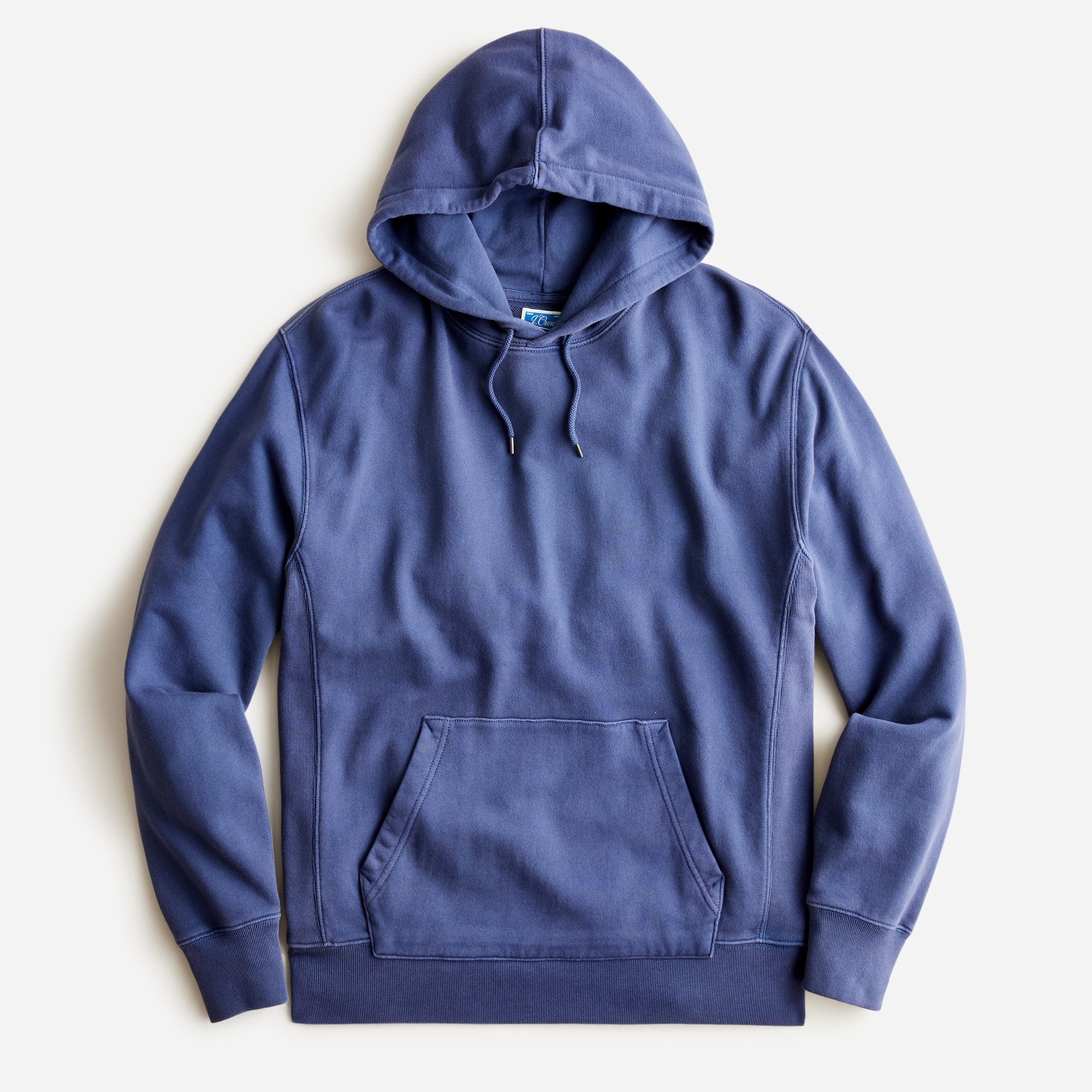 Garment-dyed french terry hoodie